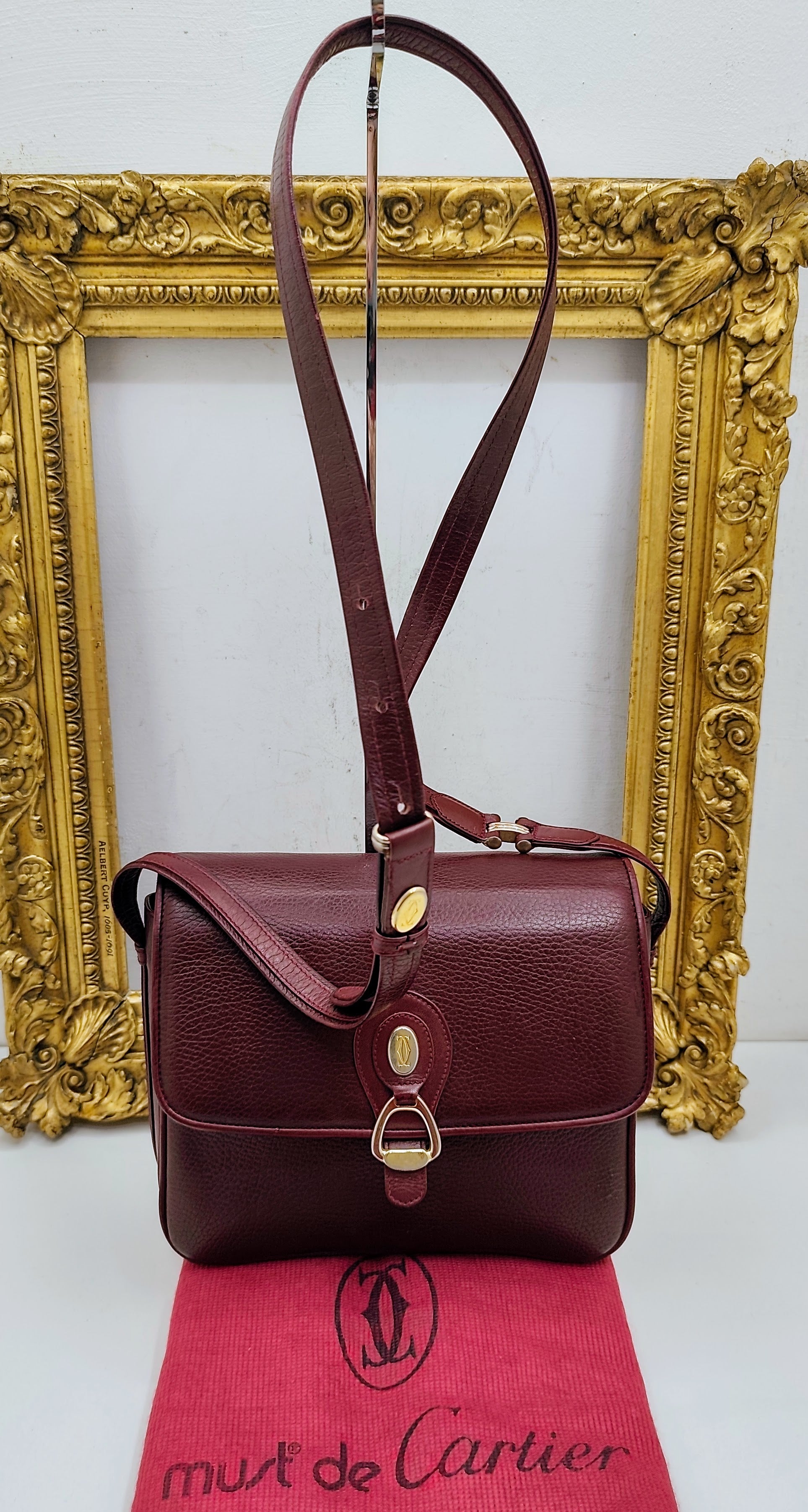 Cartier - Camera Bag a Tracolla con Charm in Pelle Vintage