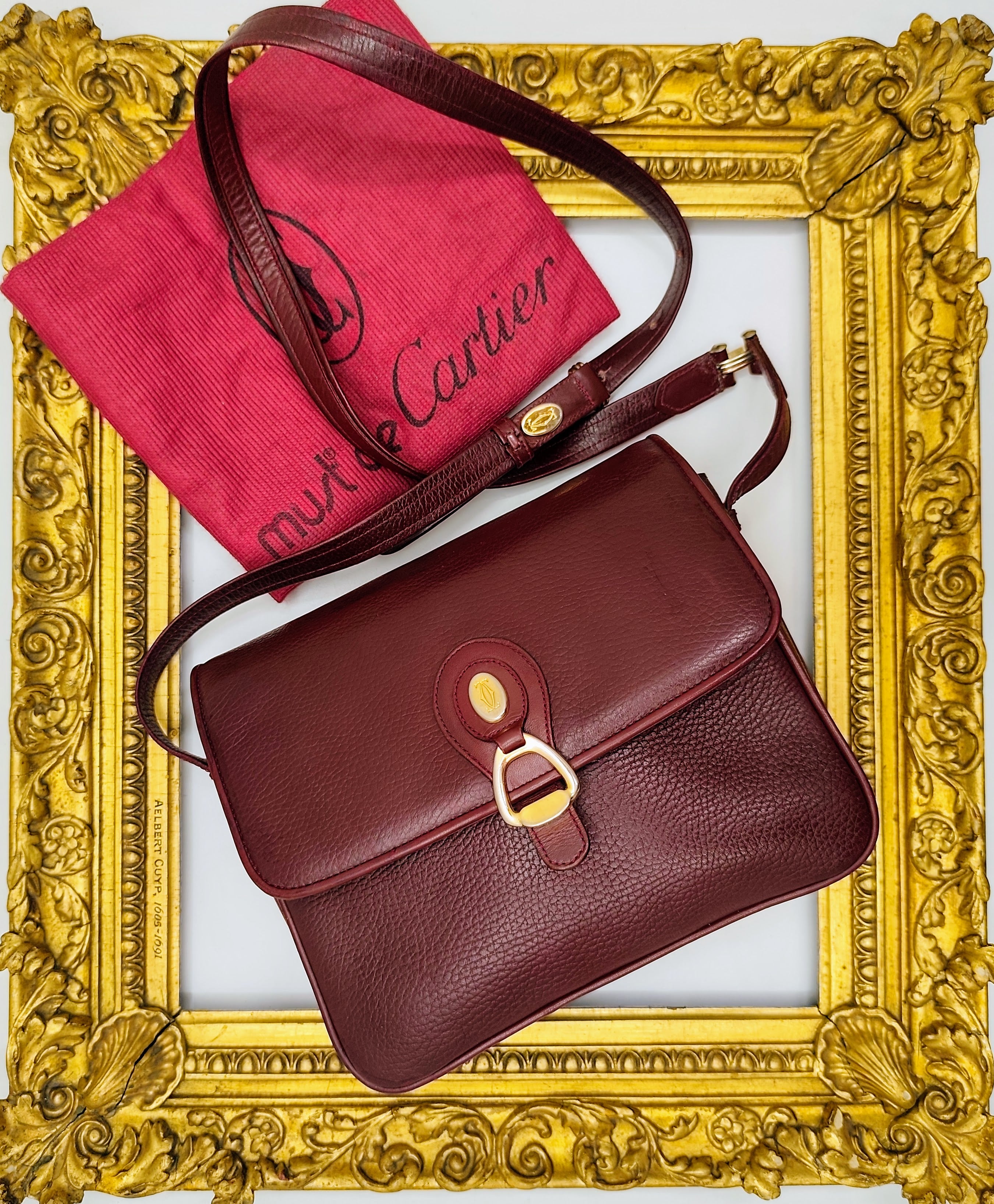 Cartier - Camera Bag a Tracolla con Charm in Pelle Vintage