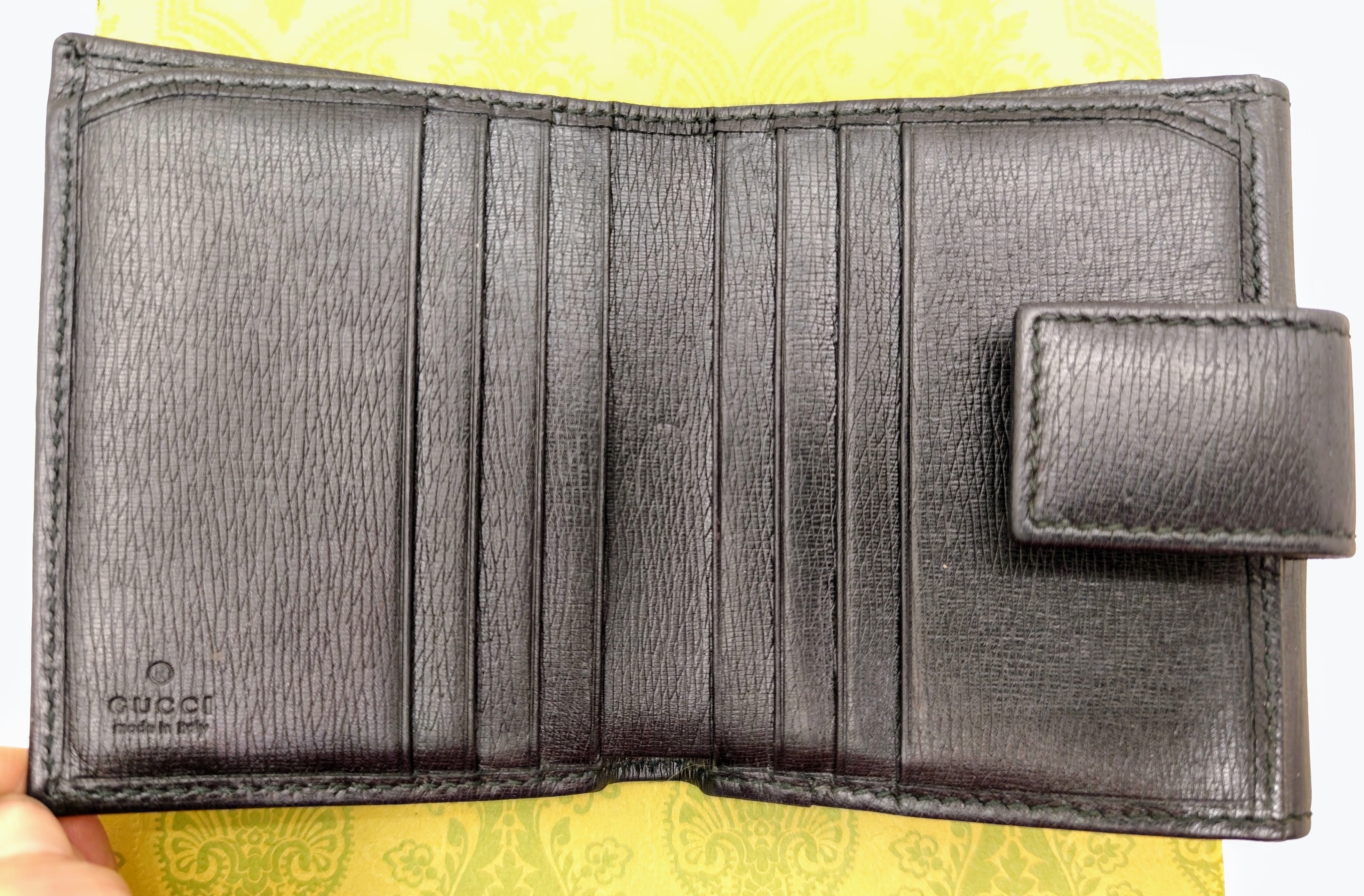 Gucci – Portafoglio Marmont Donna Compatto in Pelle Nera