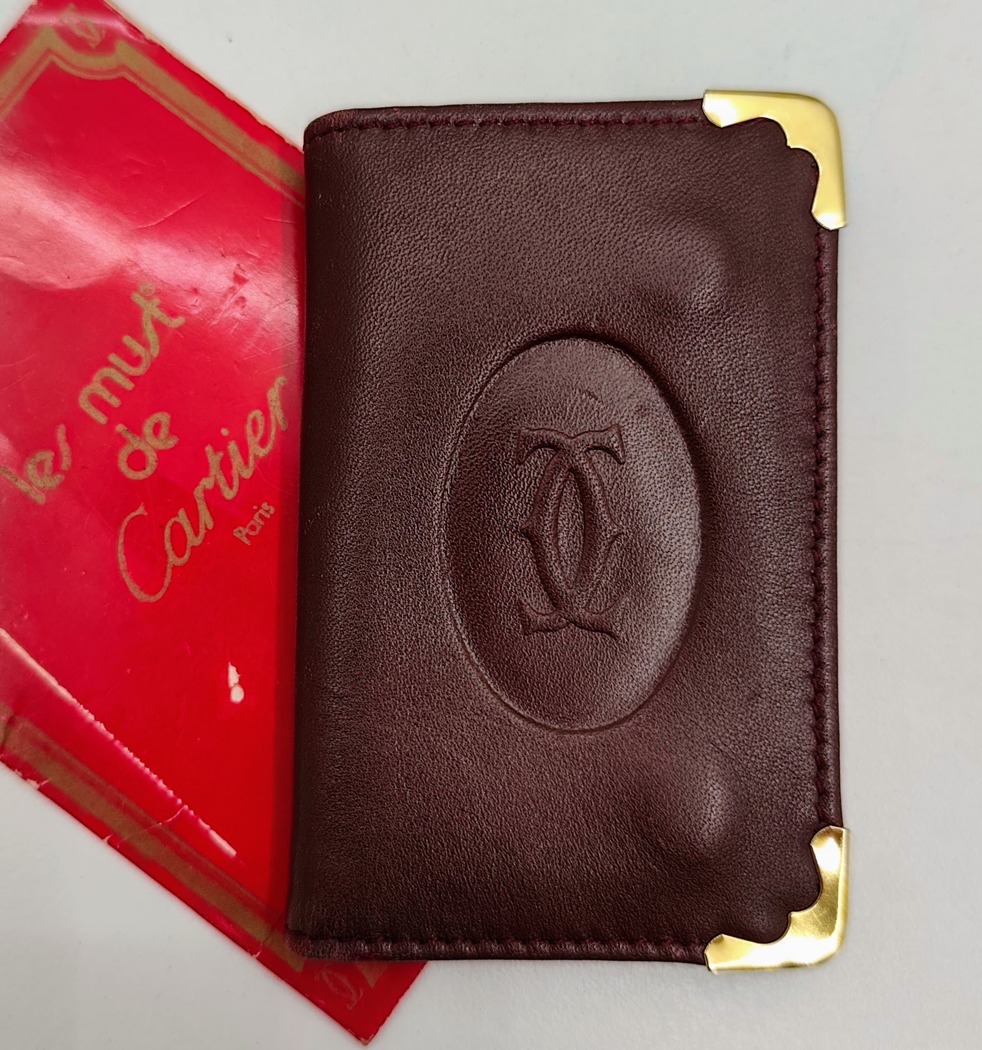 Cartier – Portachiavi 6 Ganci in Pelle Bordeaux Vintage