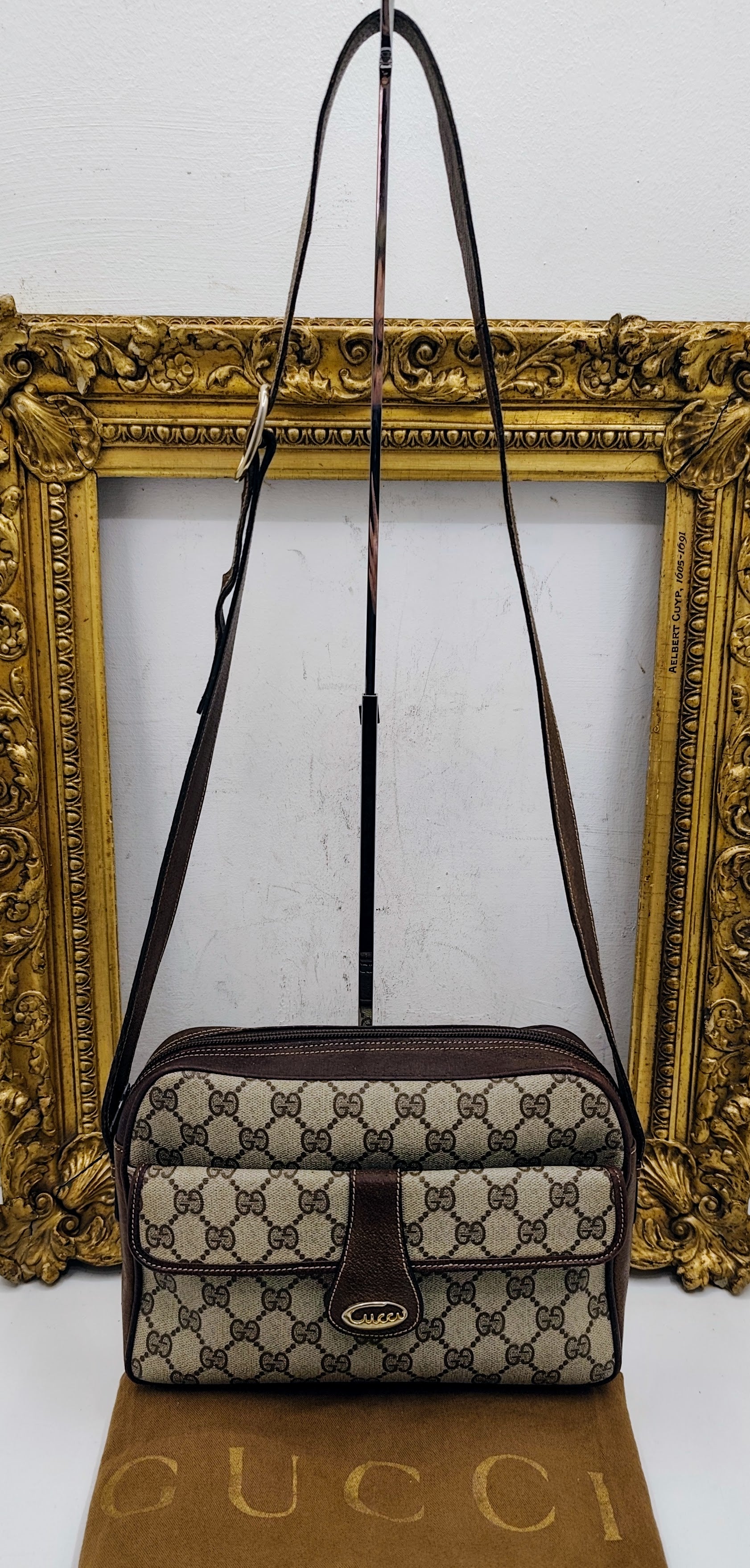 Gucci – Ophidia Camera Bag Postina Tracolla Canvas “GG” e Pelle Vintage