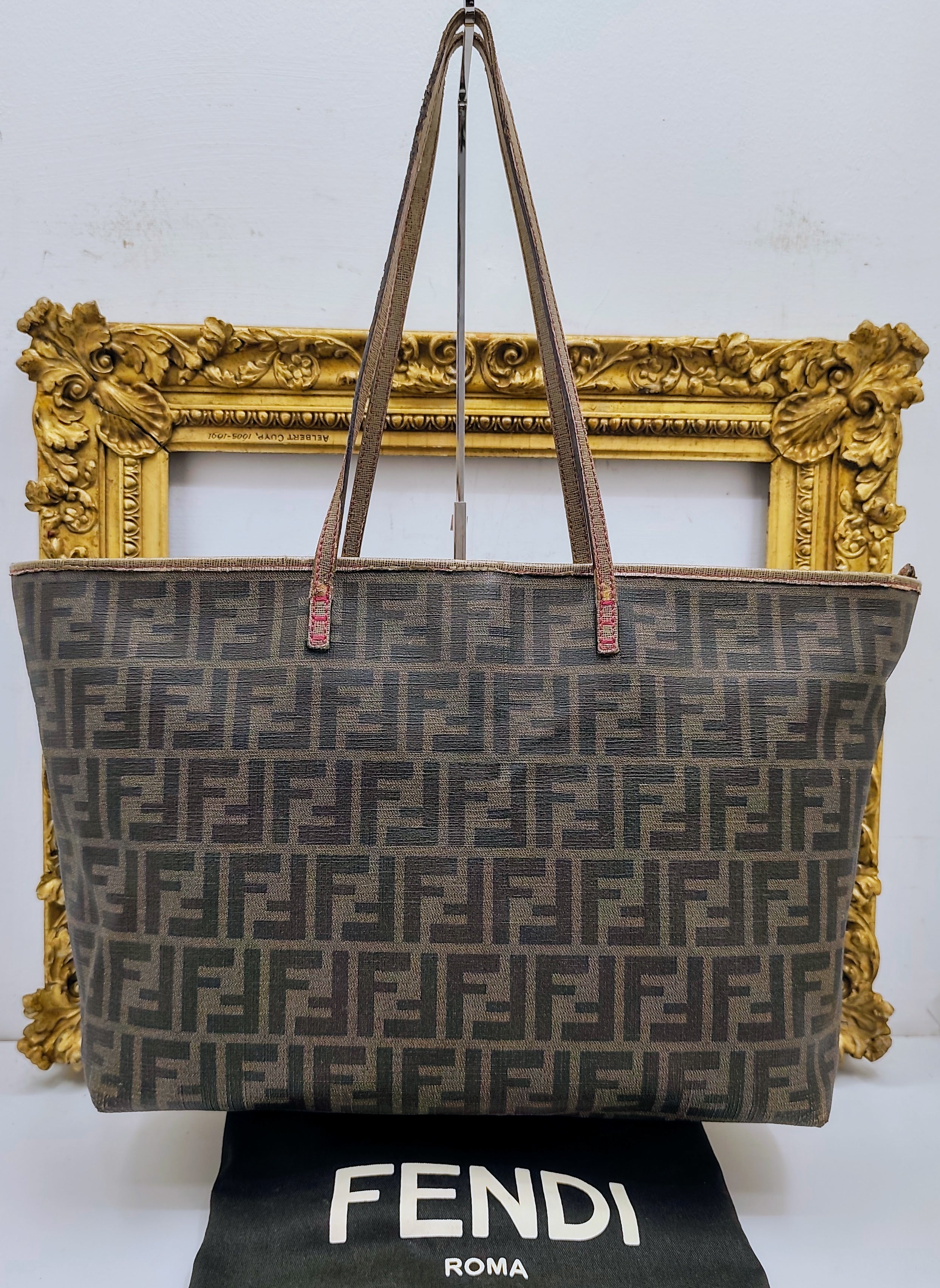 Fendi – Shopper Roll Bag Tote “Zucca”