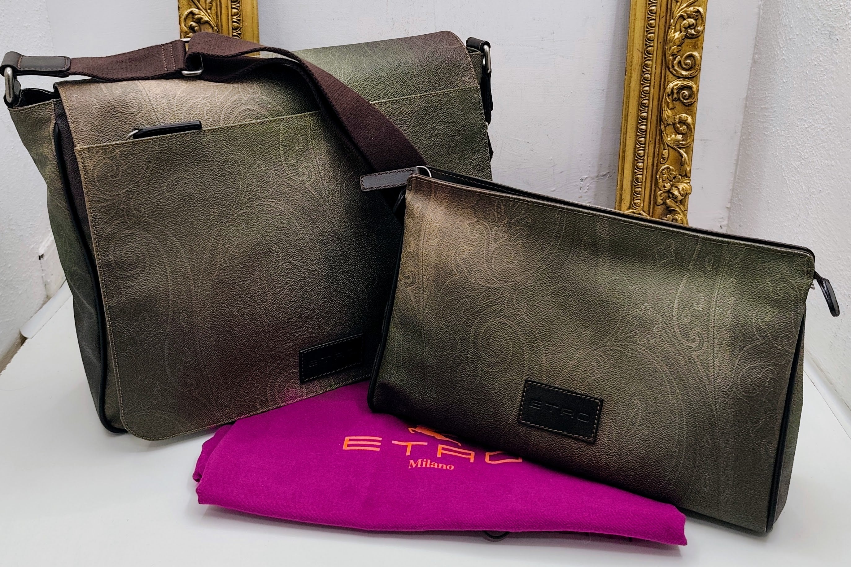Etro – Trousse Toilette Paisley Jacquard 31 cm Nuova