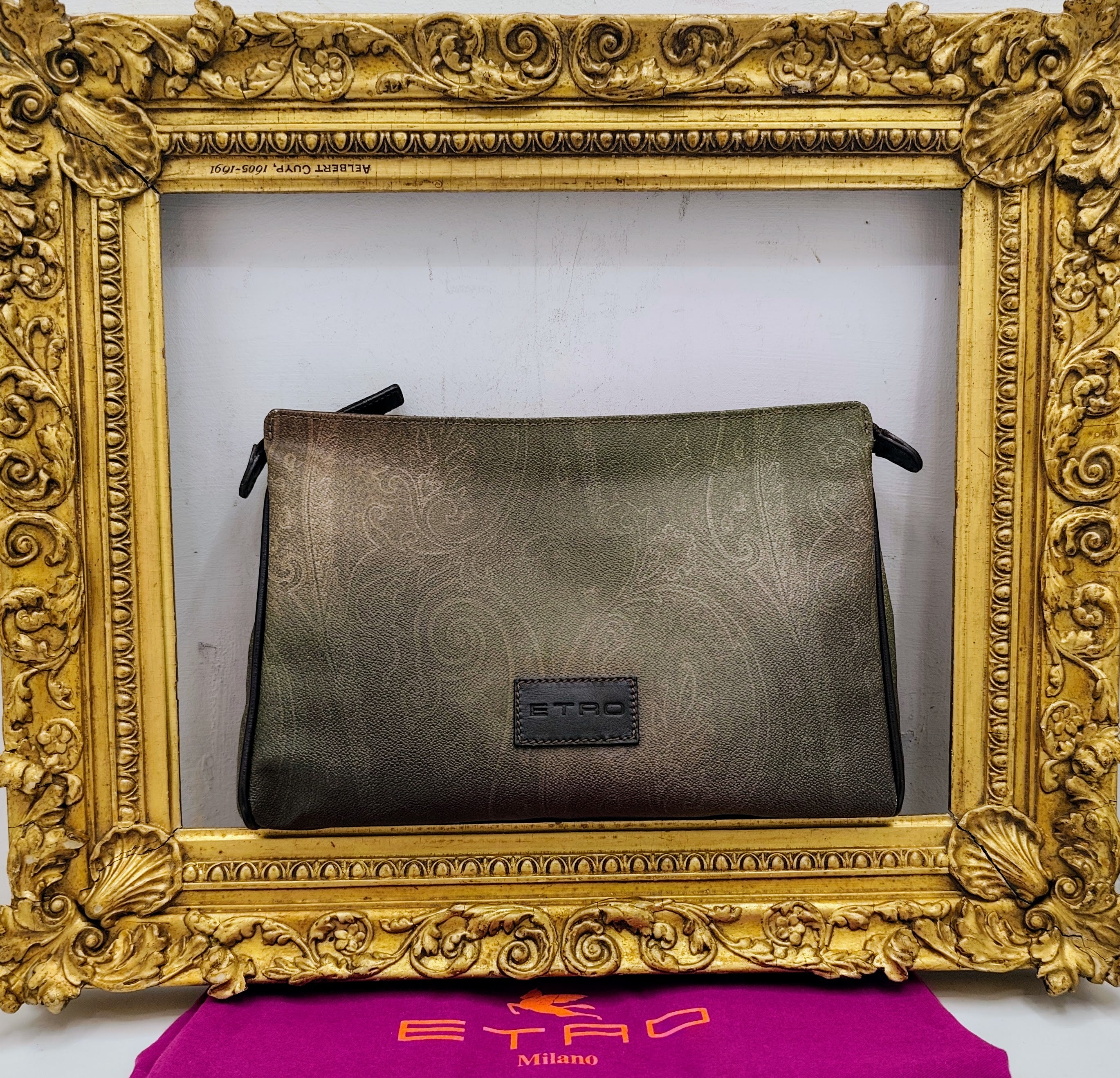 Etro – Trousse Toilette Paisley Jacquard 31 cm Nuova