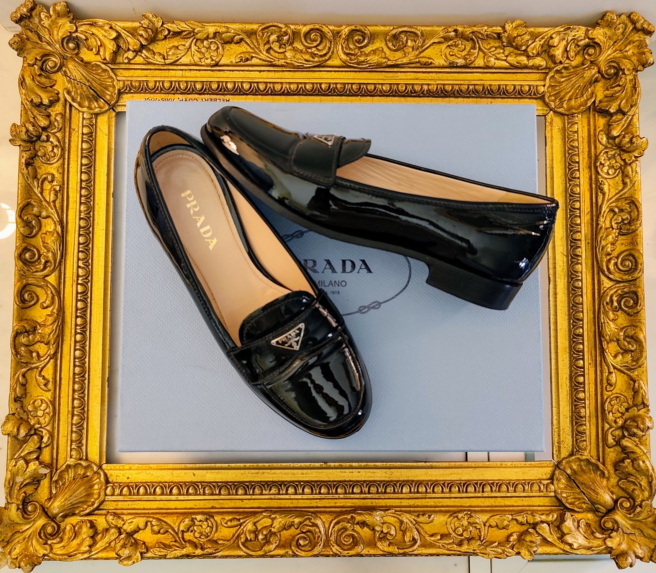 Prada - Mocassini Loafer in Vernice Nera Full Set