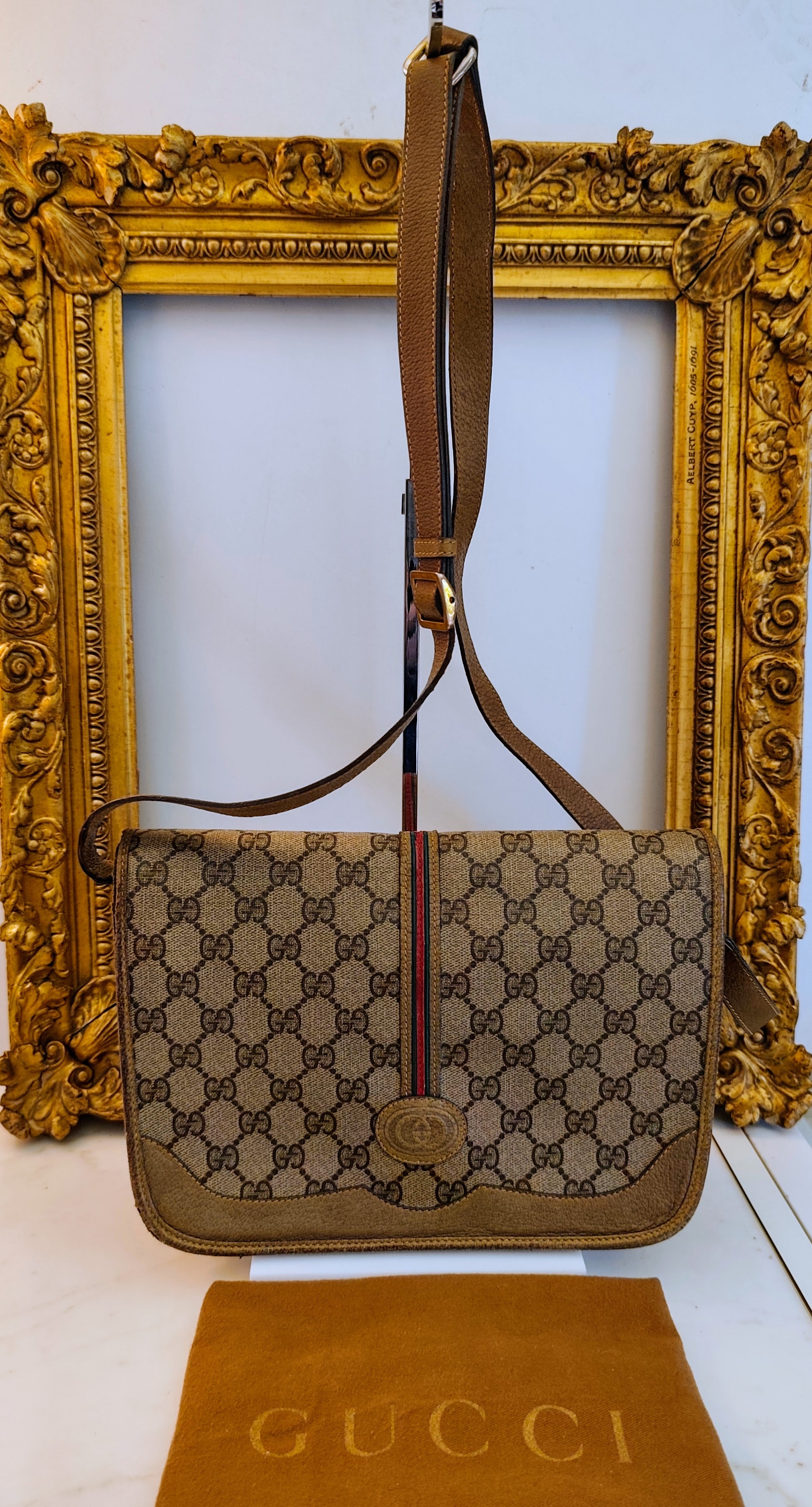 Gucci – Ophidia Camera Bag Postina a Tracolla in Pelle Vintage