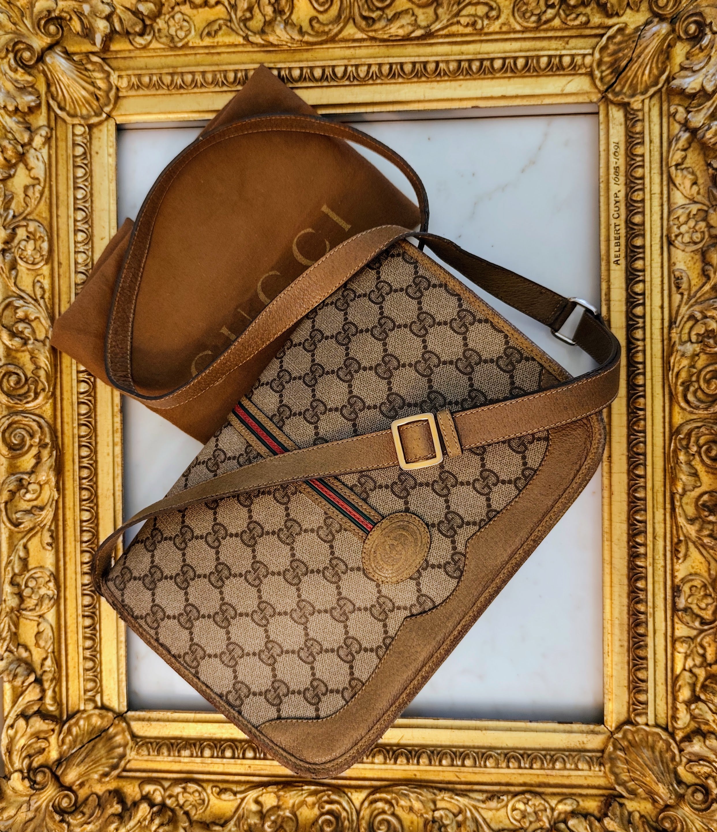Gucci – Ophidia Camera Bag Postina a Tracolla in Pelle Vintage