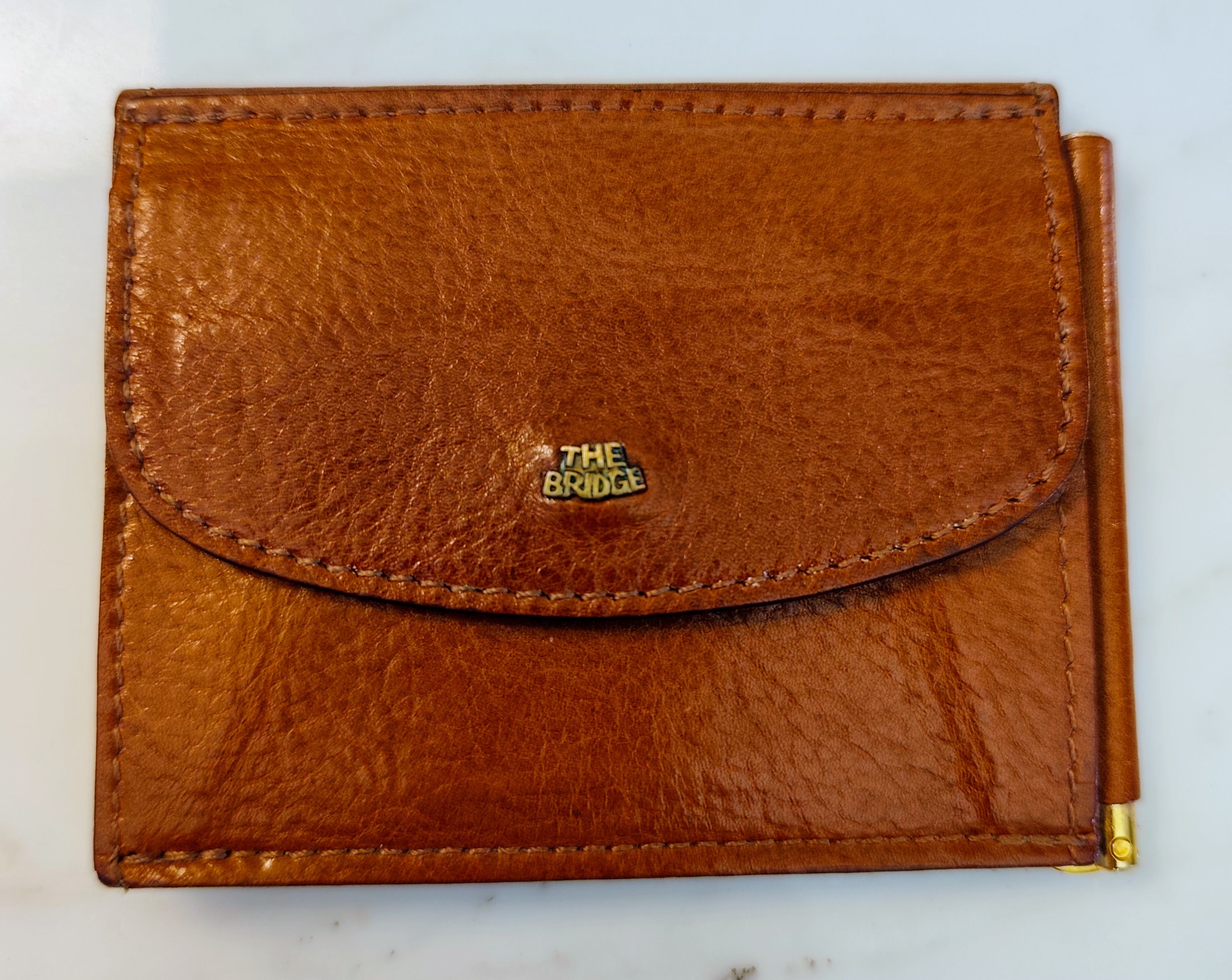 The Bridge – Fermasoldi Portafoglio Grip Spring Linea Story in Pelle