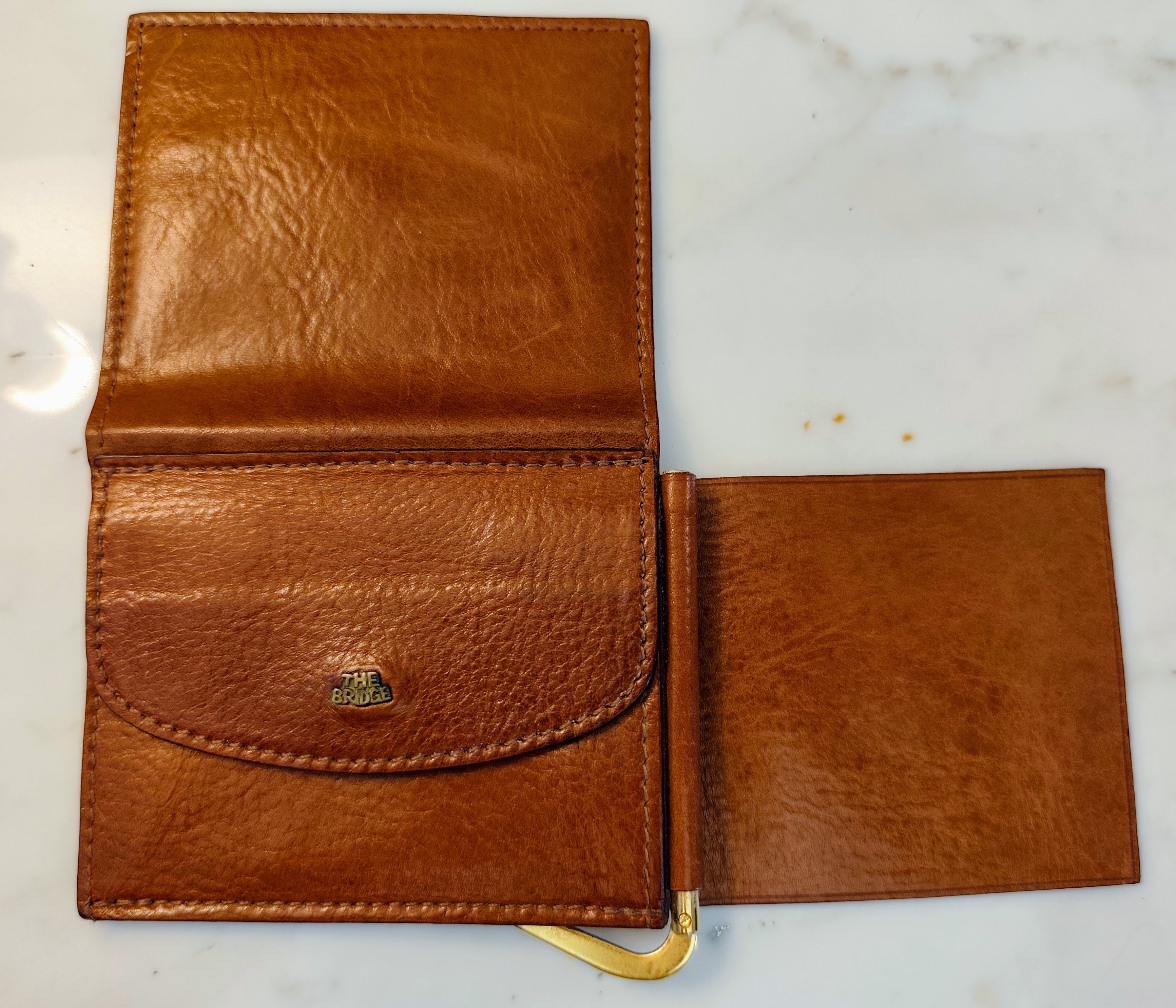 The Bridge – Fermasoldi Portafoglio Grip Spring Linea Story in Pelle