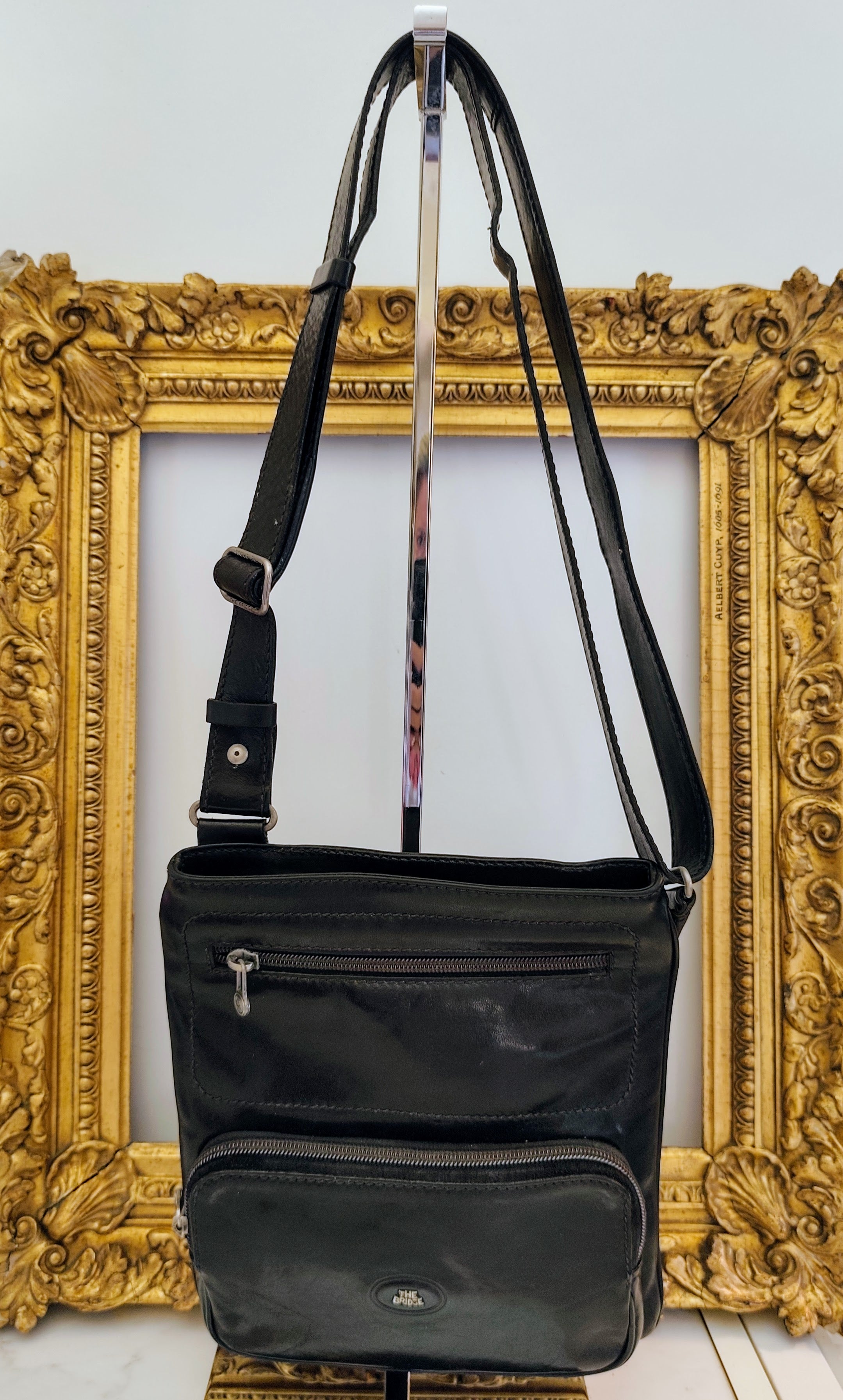 The Bridge – Borsello Linea Story Unisex in Pelle Nera