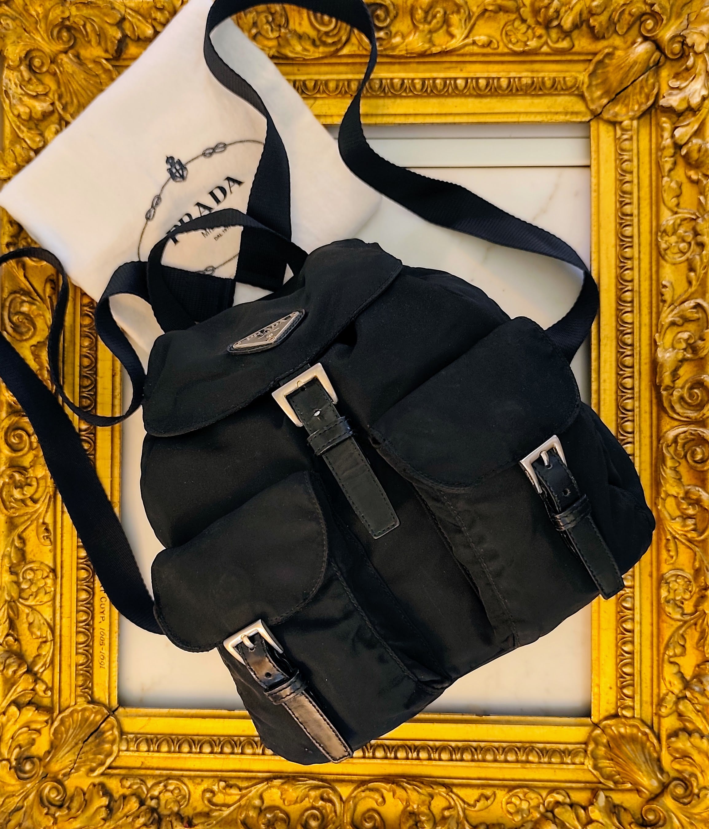 Prada – Zaino Nylon Nero Vintage cod 31