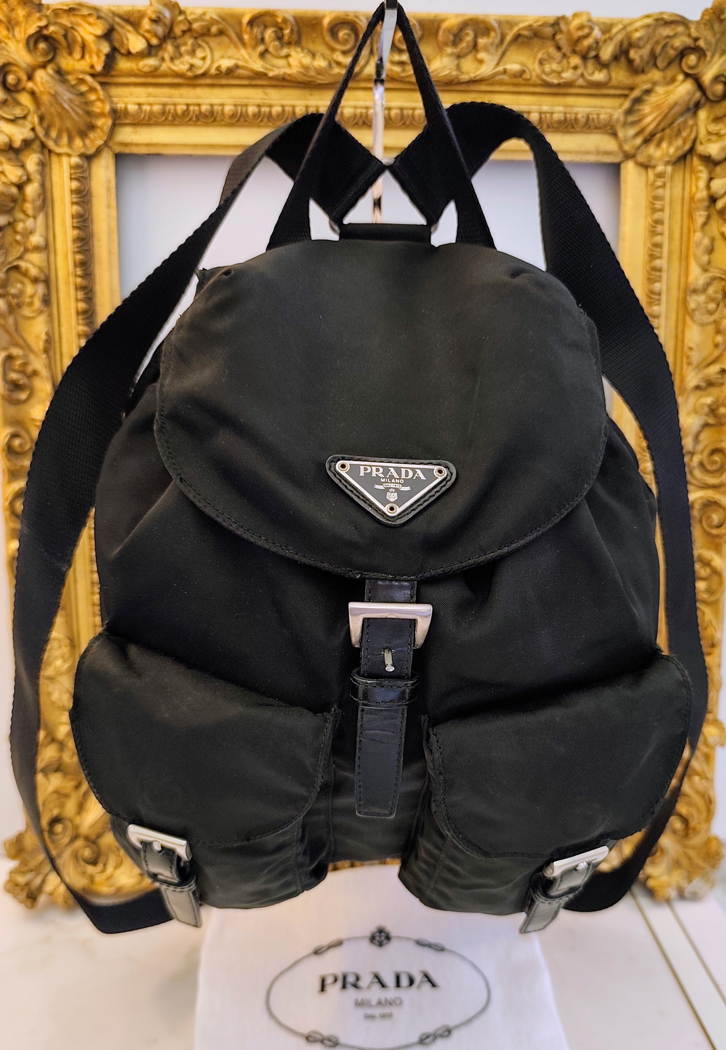 Prada – Zaino Nylon Nero Vintage cod 31