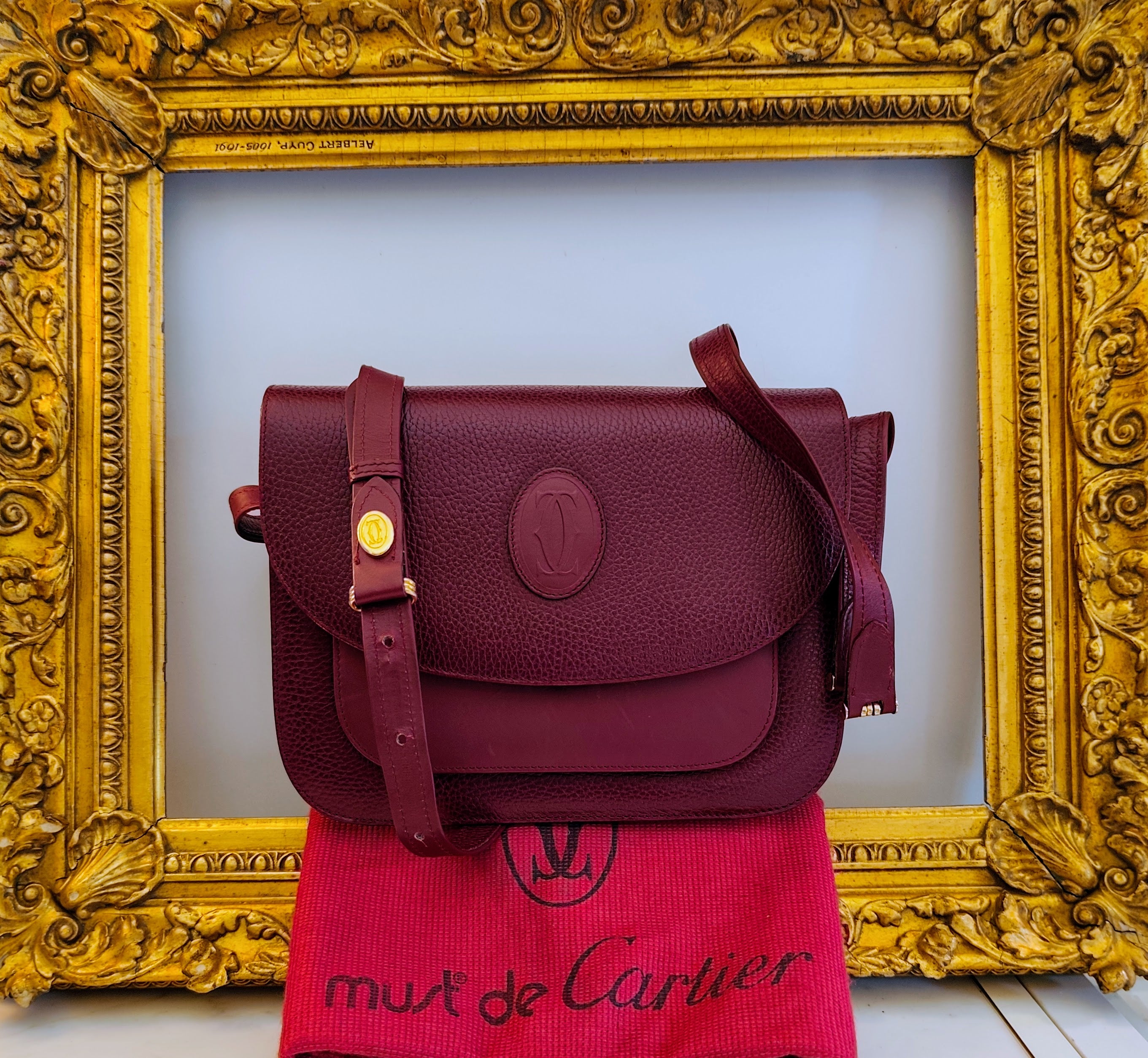 Cartier – Borsa Camera Bag a Tracolla in Pelle Vintage