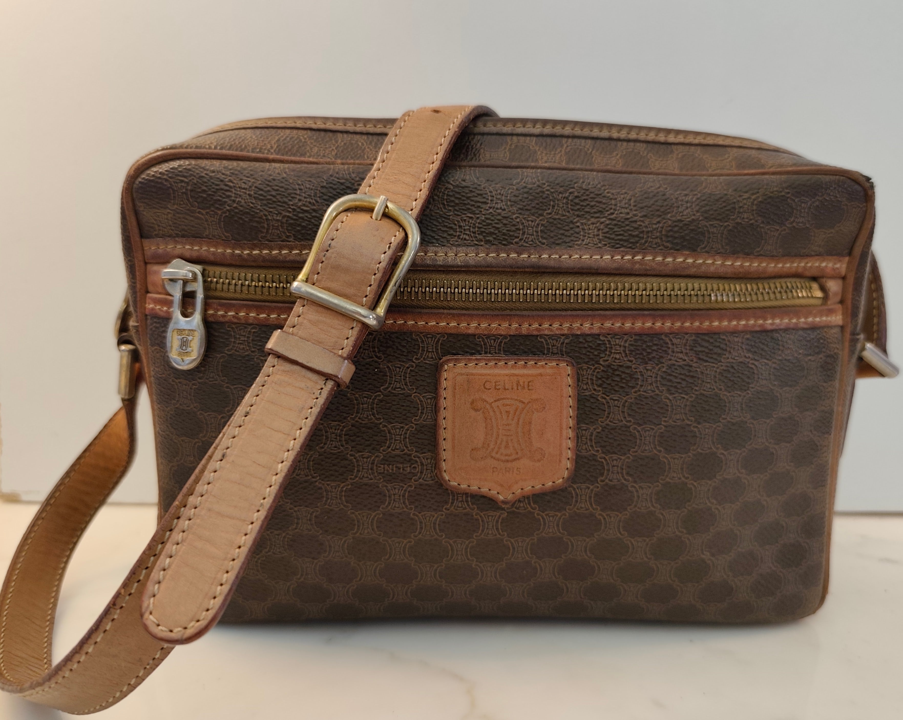 Celine – Camera Bag Postina Tracolla in Canvas Macadam Vintage