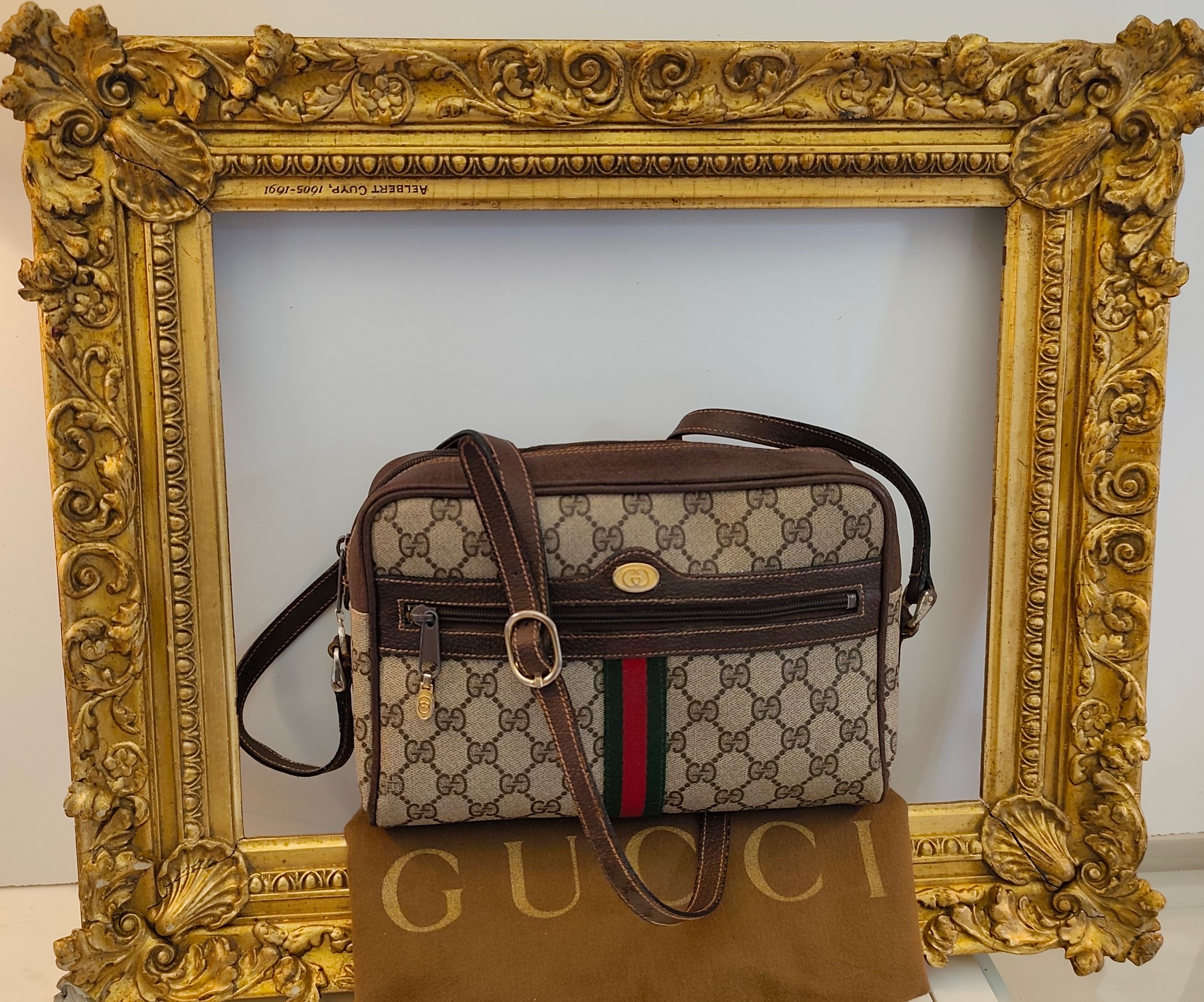 Gucci - Ophidia Camera Bag Postina a Tracolla Vintage logo oro