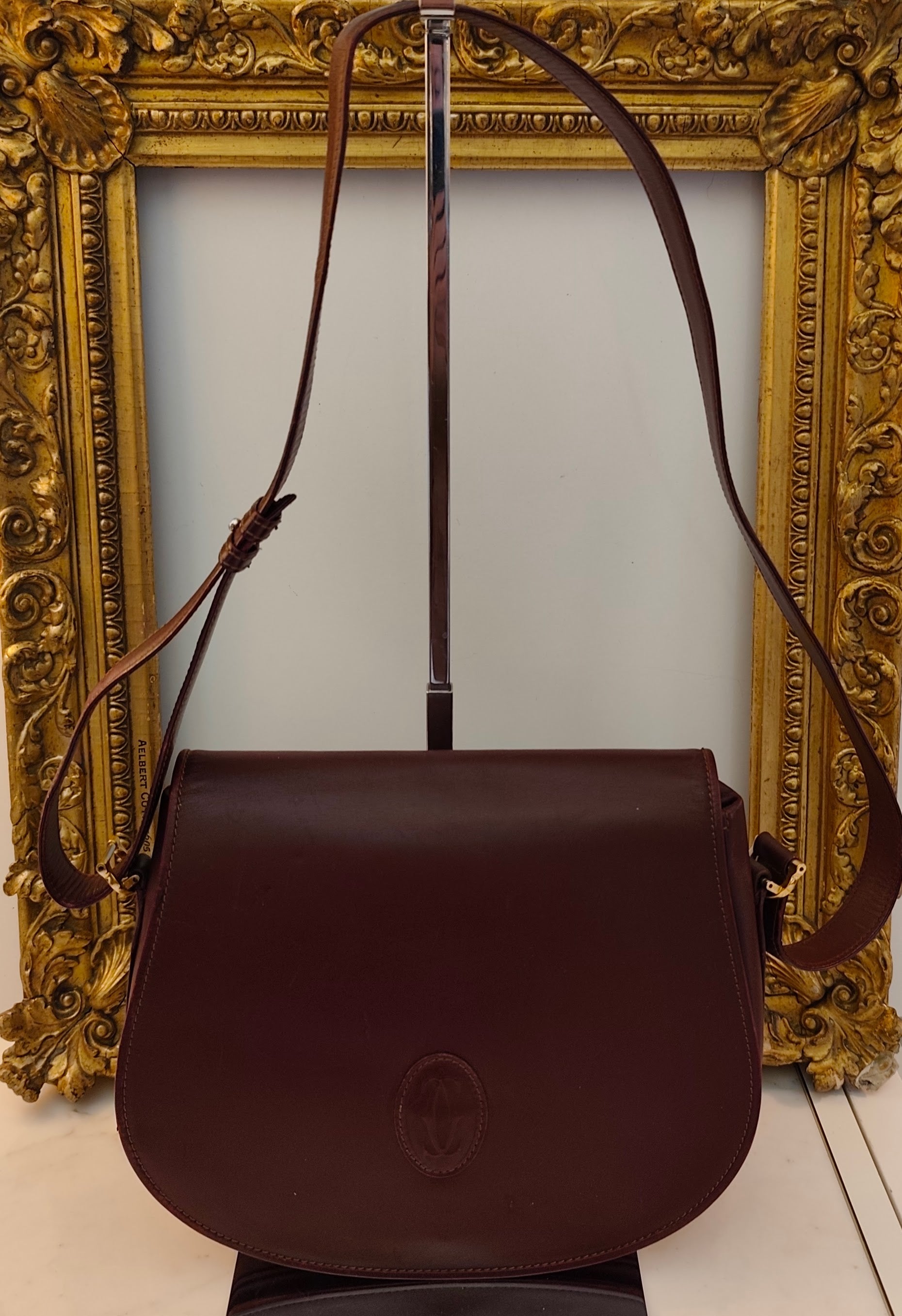 Cartier - Borsa a Spalla o Tracolla in Pelle Bordeaux