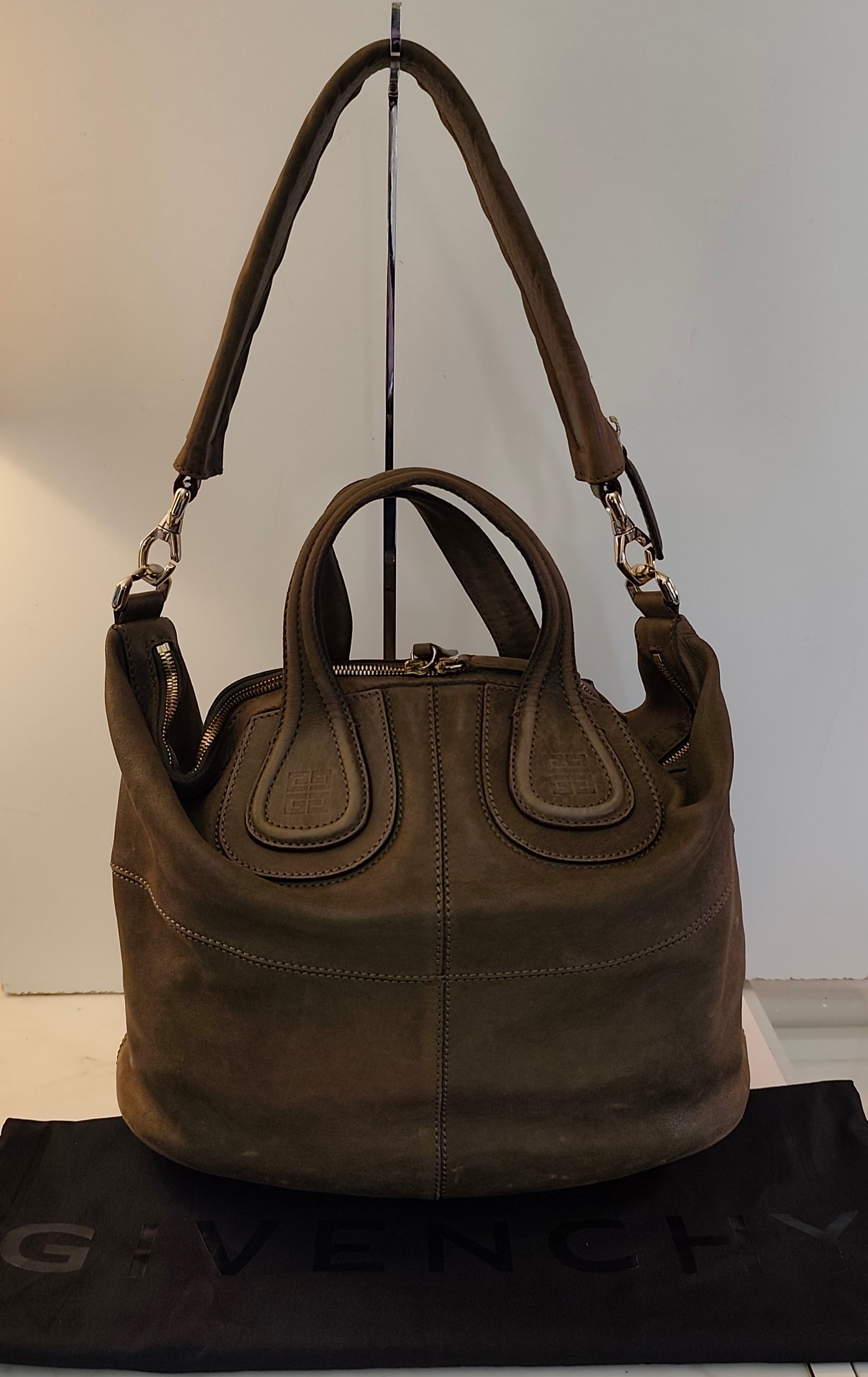 Givenchy - Nightingale Borsa Tote in Pelle Kaki
