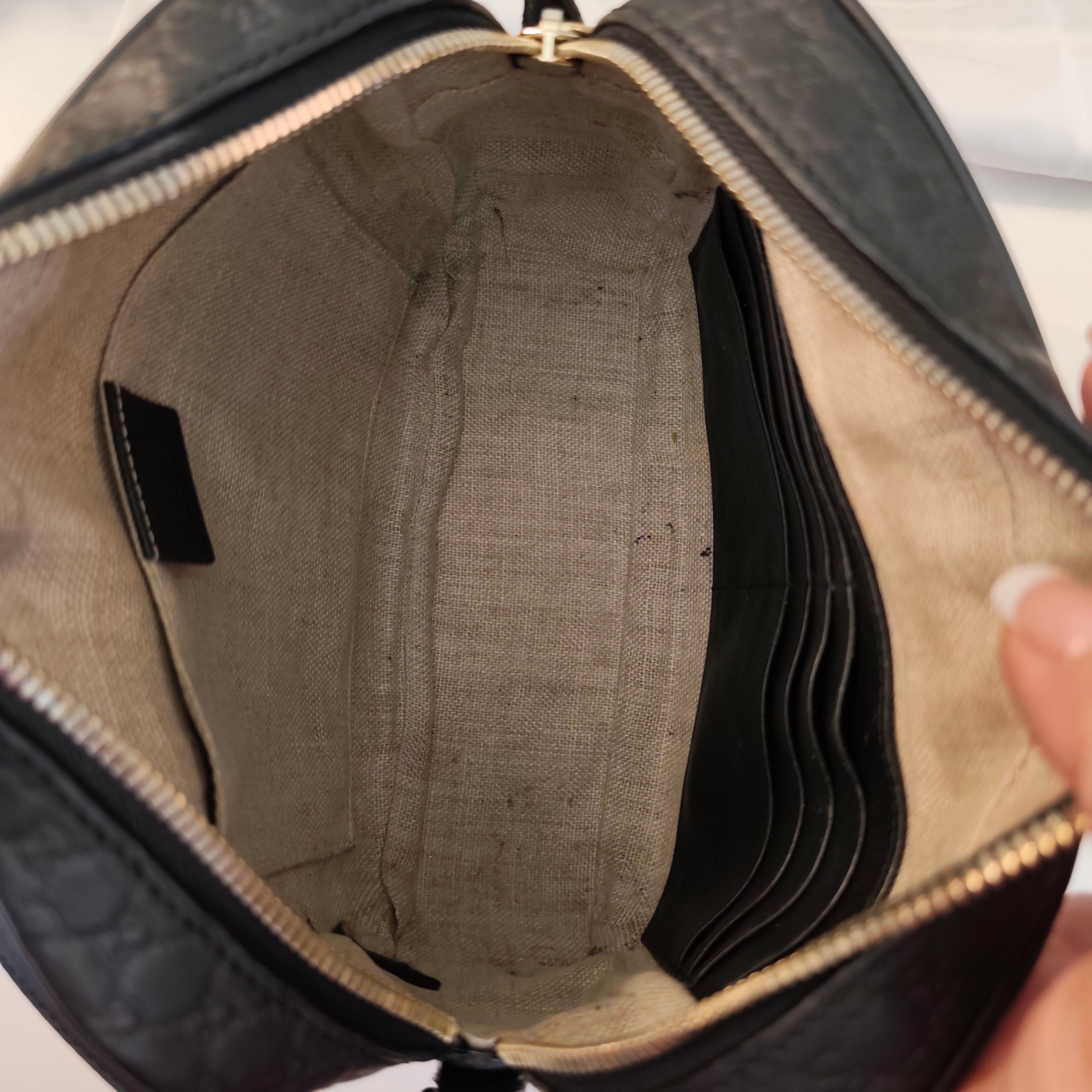 Gucci – Bree Camera Bag a tracolla Pelle Microguccissima