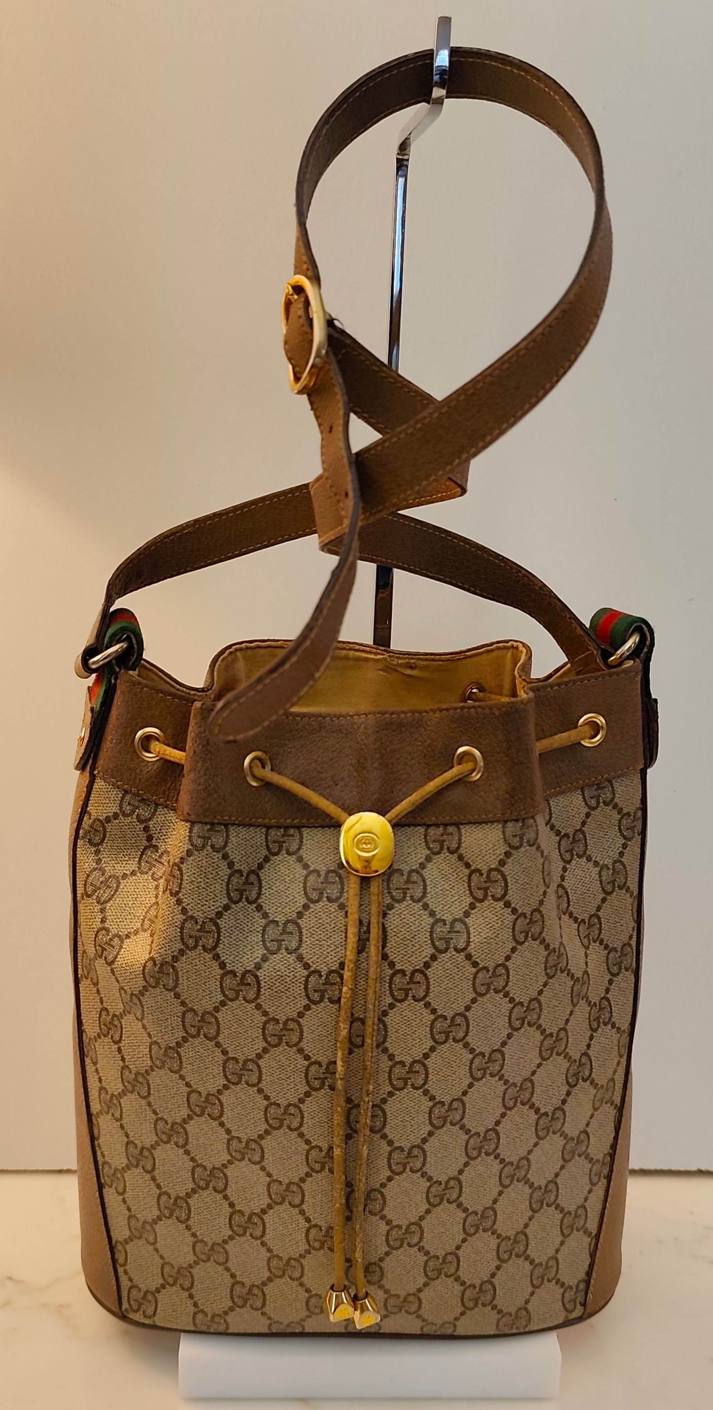 Gucci - Secchiello Ophidia Ovale "GG" Supreme Beige Vintage