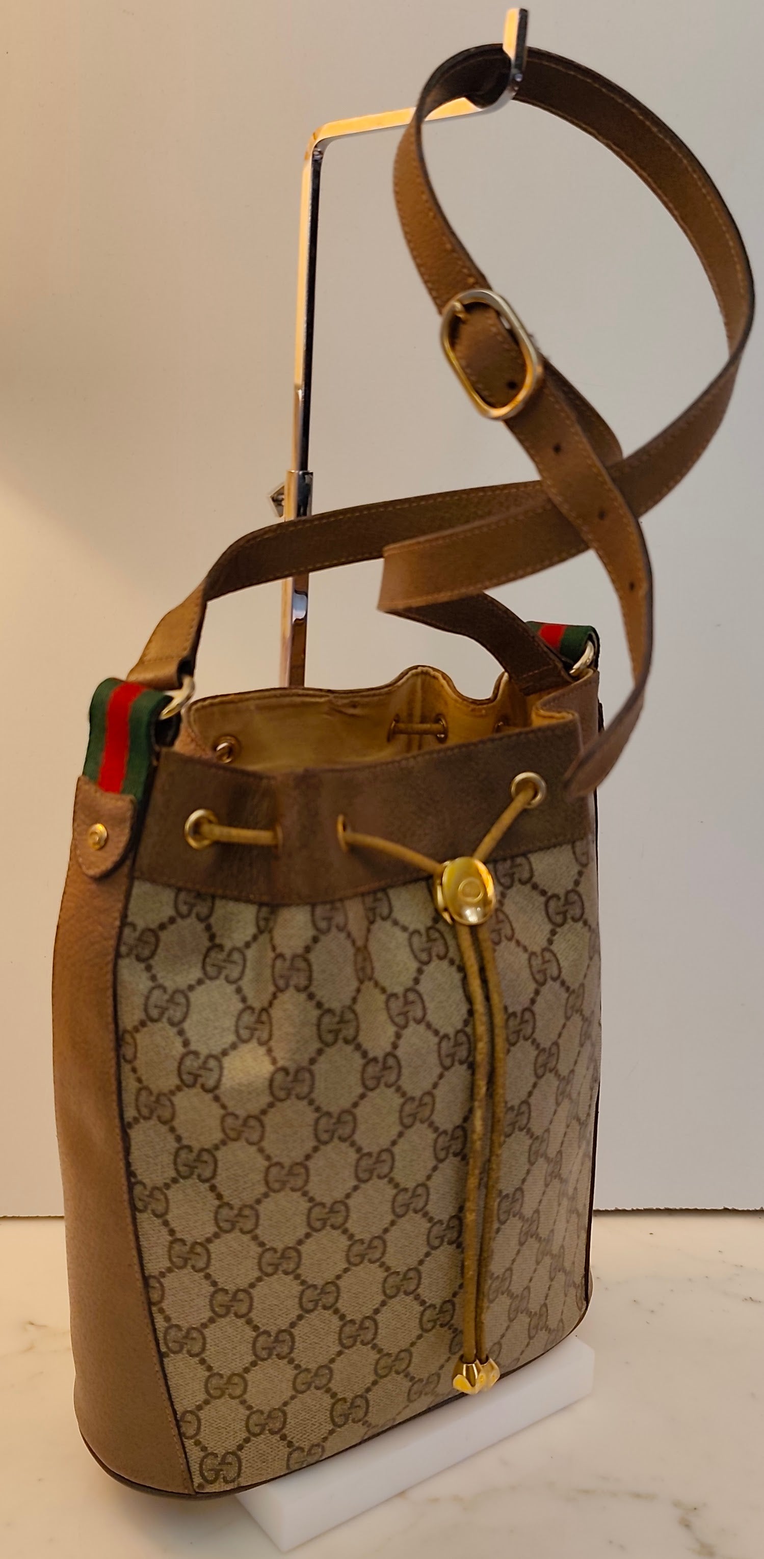 Gucci - Secchiello Ophidia Ovale "GG" Supreme Beige Vintage