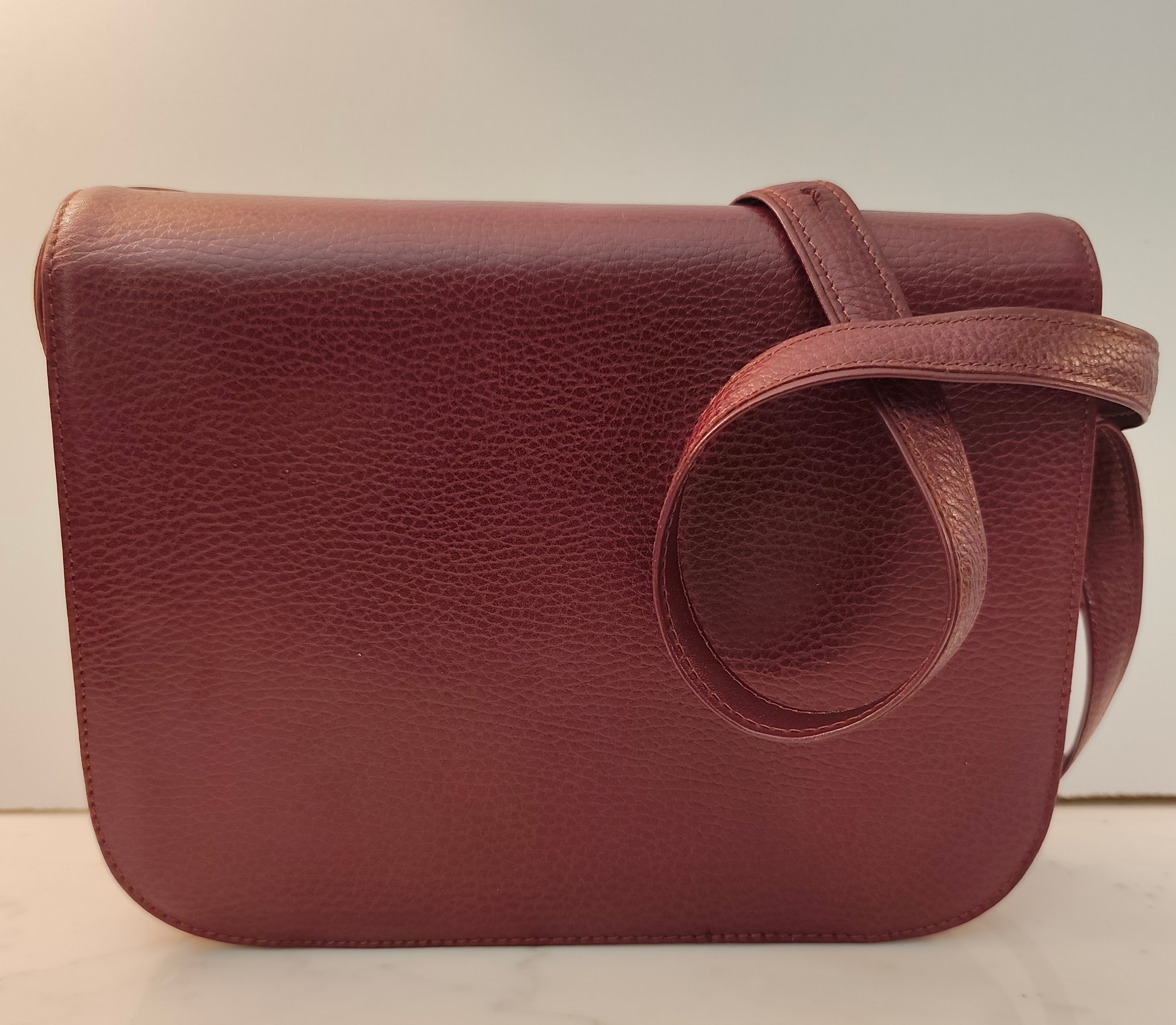 Cartier - Camera Bag Borsa Postina Tracolla 3 Soffietti Pelle Vintage