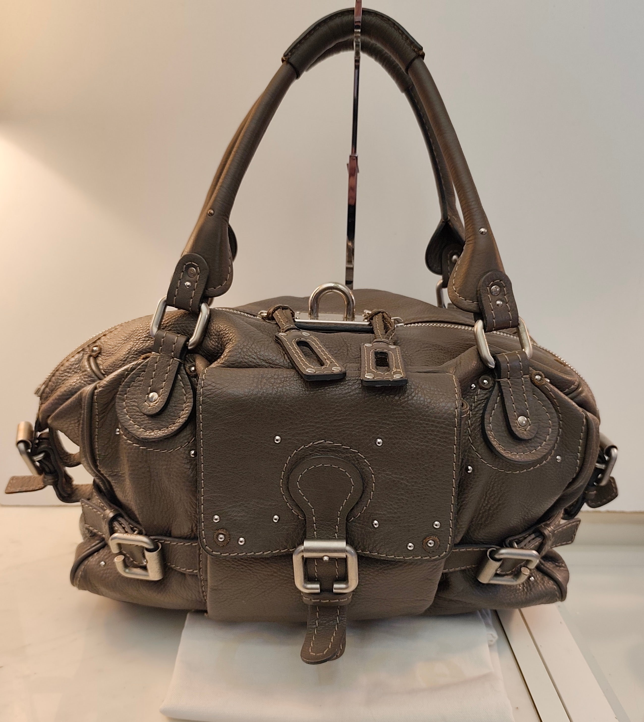 Chloé Paddington Borsa a Spalla Grande in Pelle