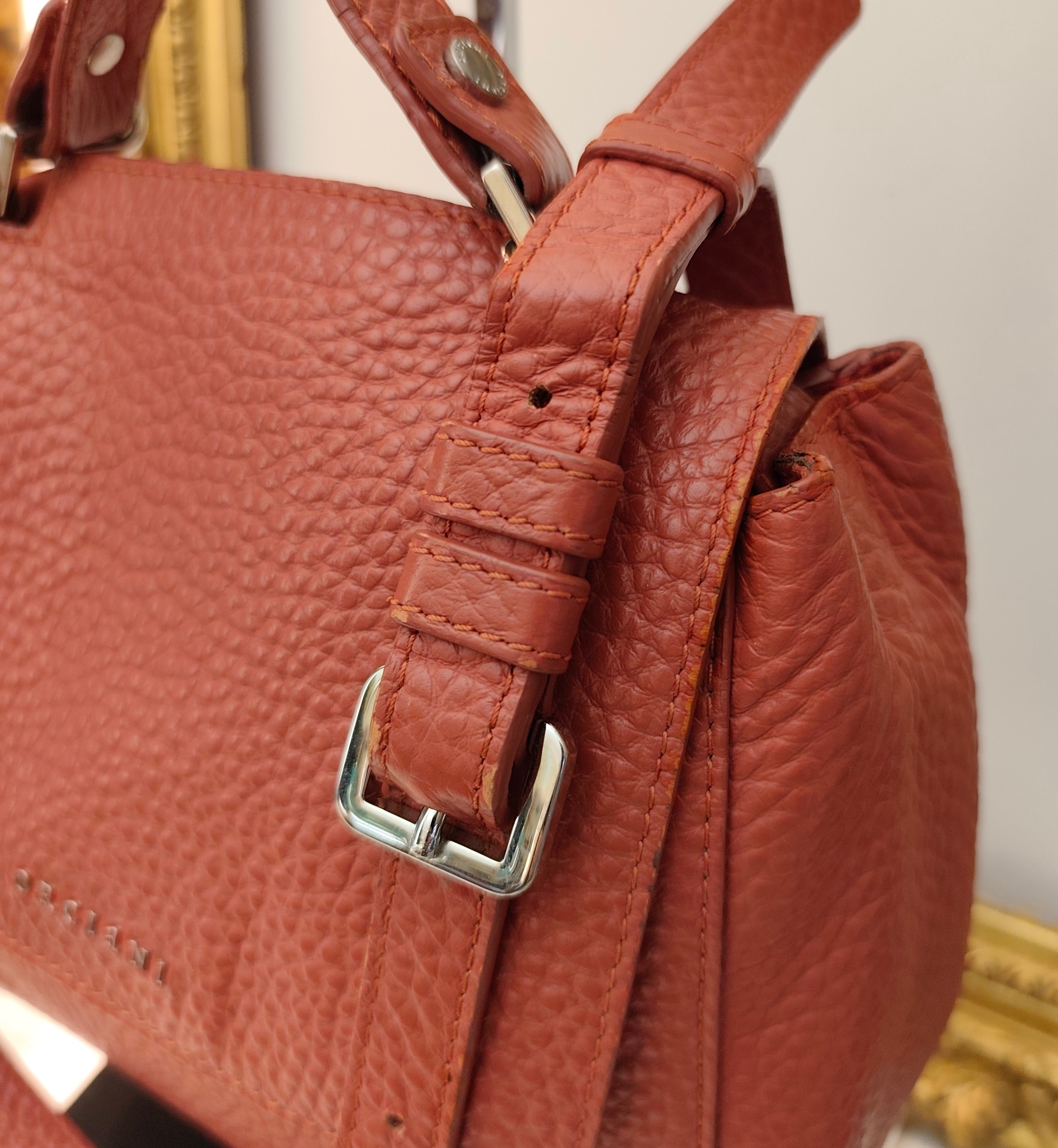 Orciani - Borsa Sveva Media in Pelle Terracotta