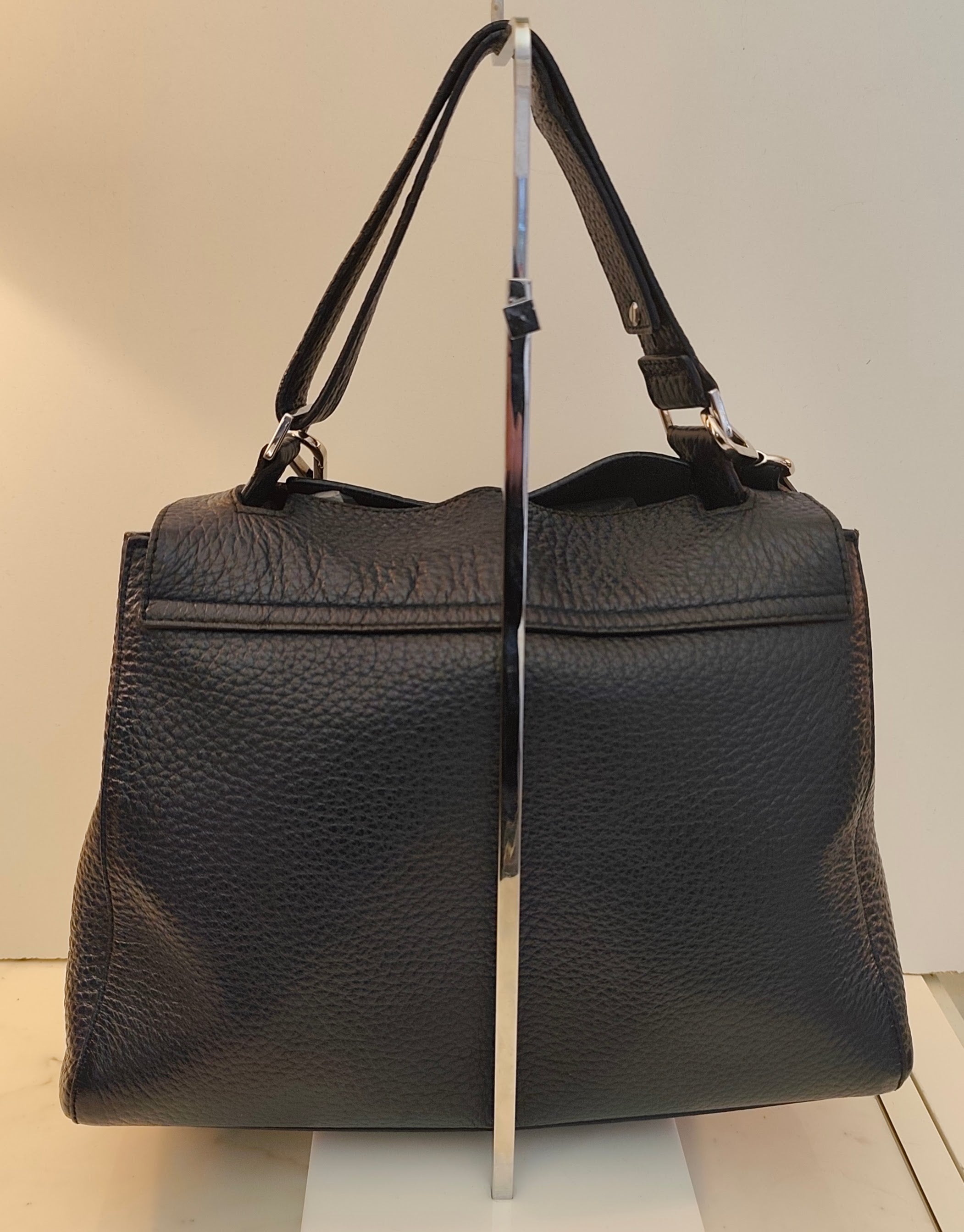 Orciani - Sveva Soft Media in Pelle Blu Navy con Tracolla