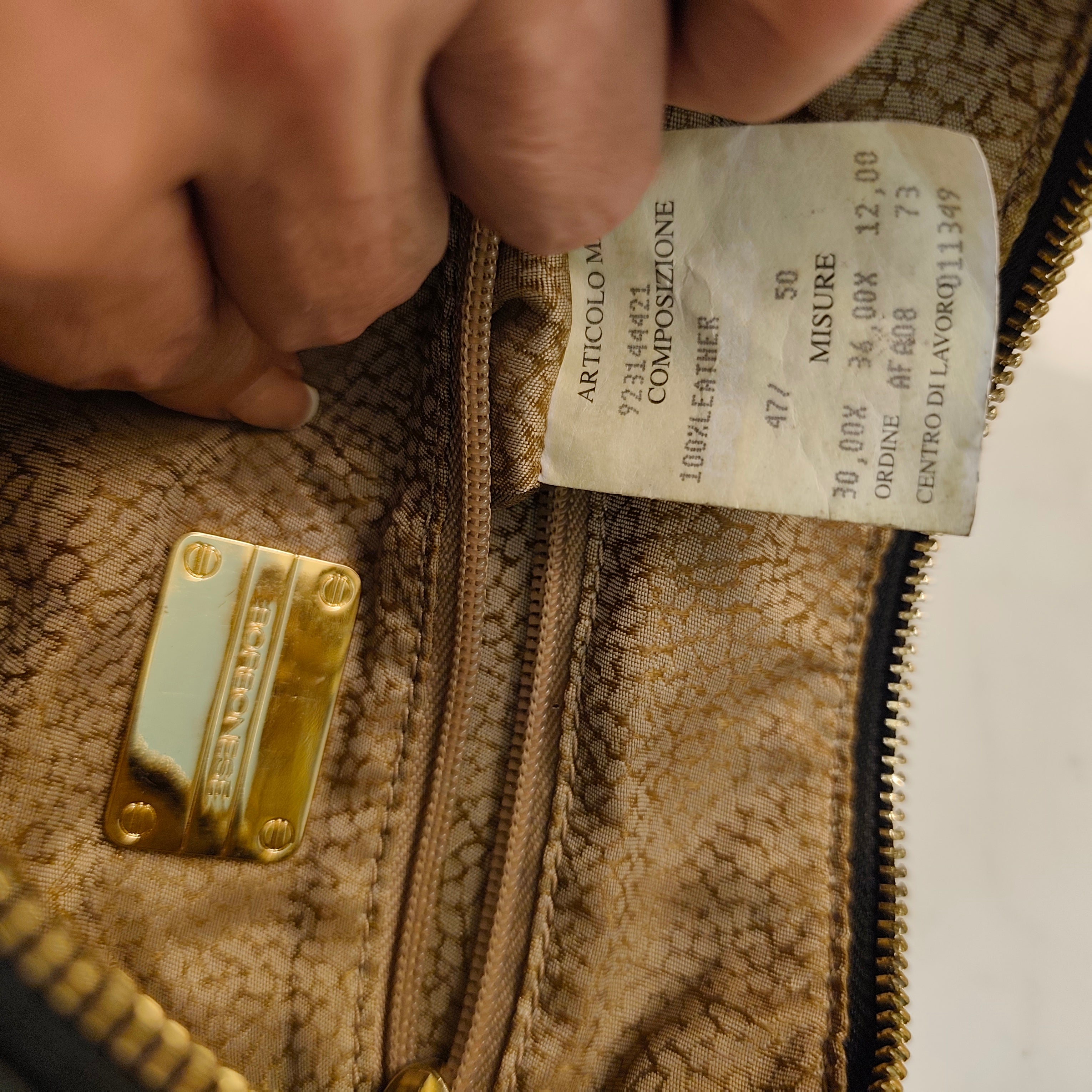 Borbonese – Borsa Hobo a Spalla in Pelle Nera