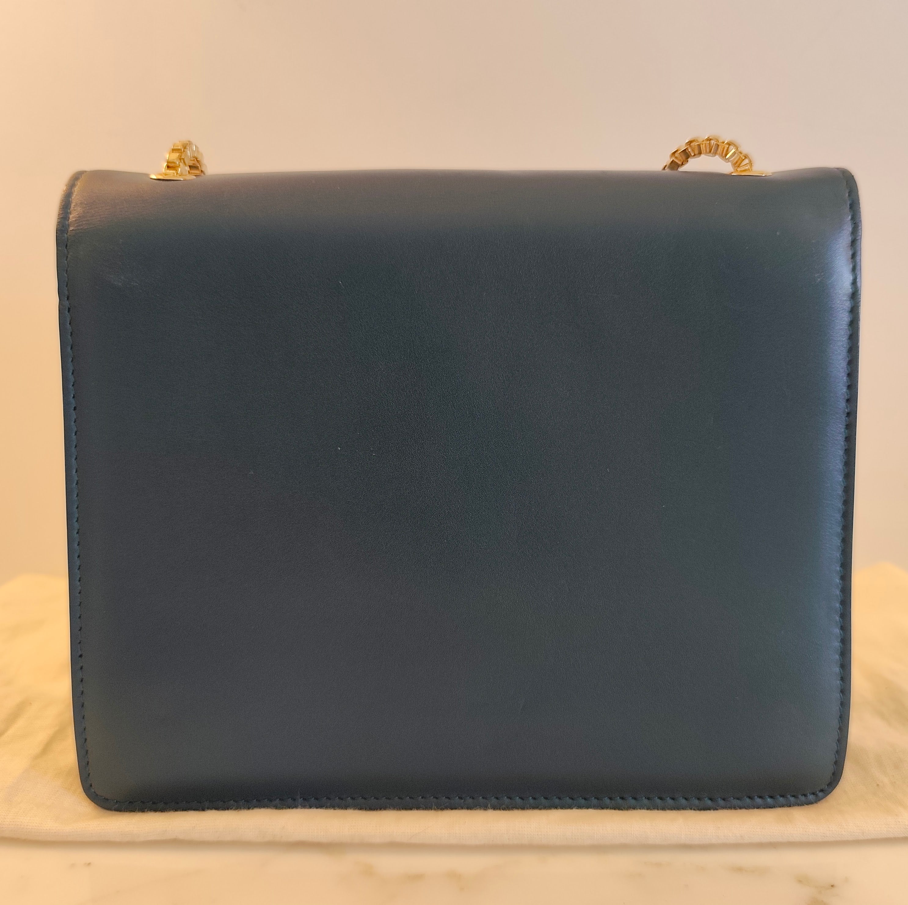 Salvatore Ferragamo – Borsetta “Thalia” in Pelle e Camoscio Ottanio