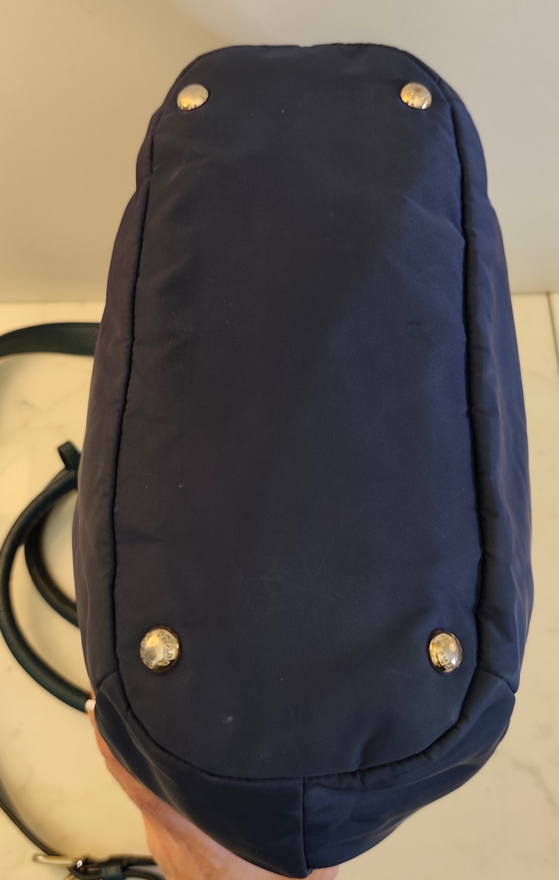 Prada – Borsa Tote Shopper a Sacco Nylon e Pelle Ottanio