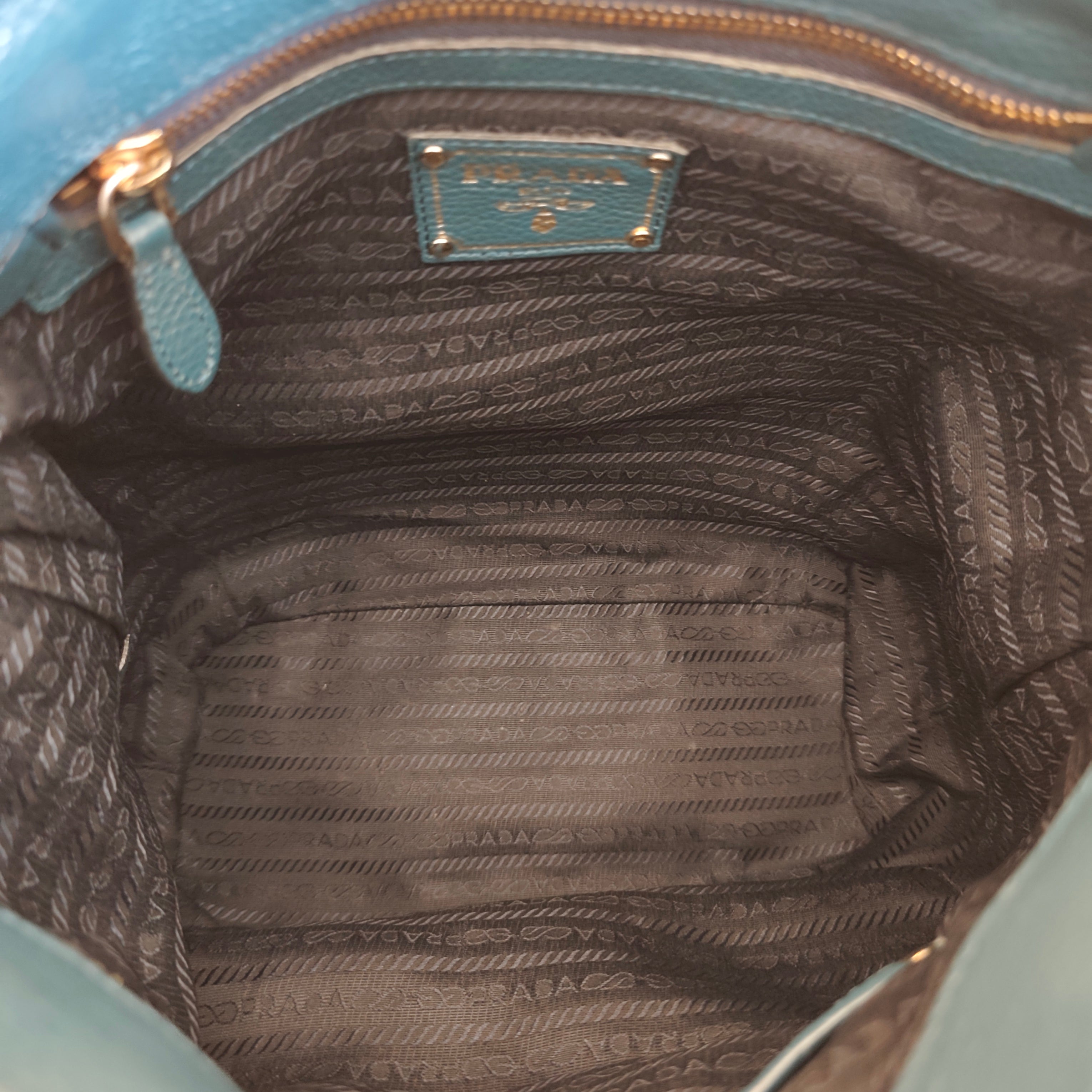Prada – Borsa Tote Shopper a Sacco Nylon e Pelle Ottanio
