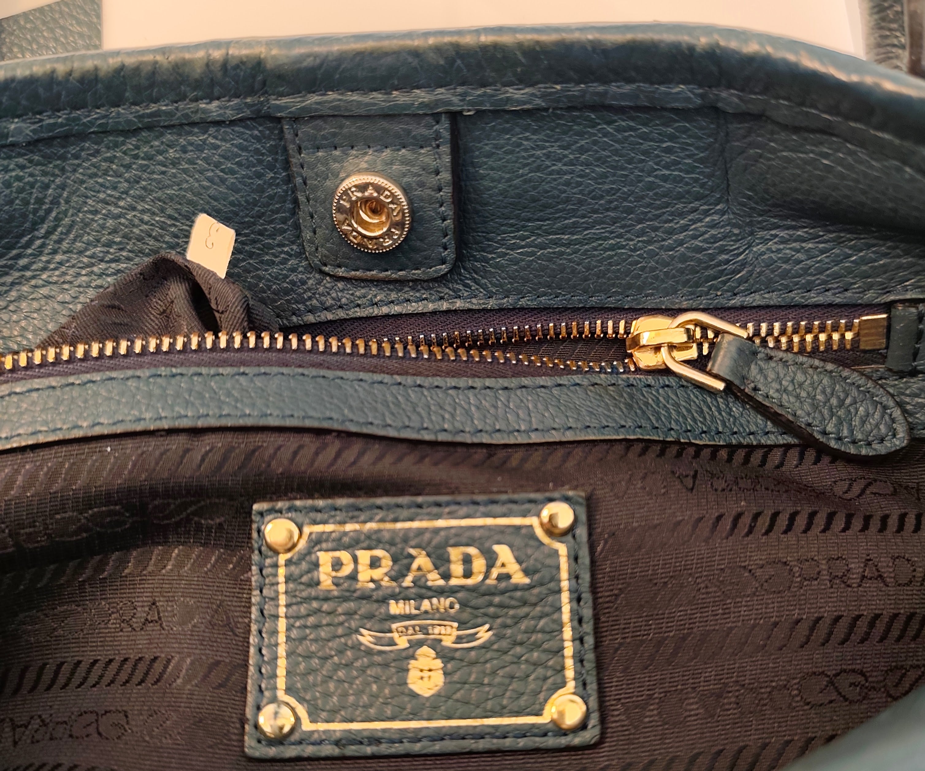 Prada – Borsa Tote Shopper a Sacco Nylon e Pelle Ottanio