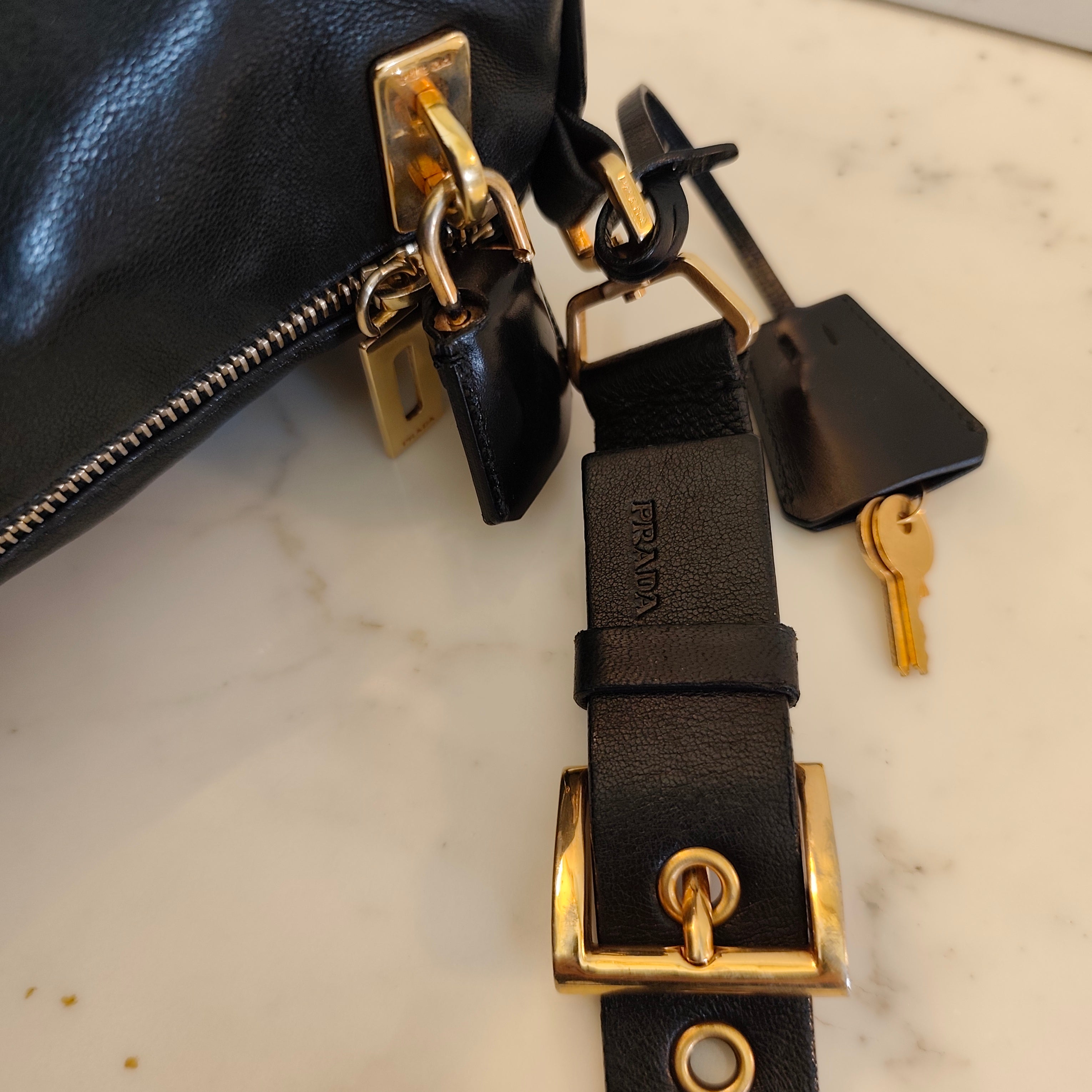 Prada – Bauletto Re-Edition 2024 in Pelle di Vitello Nera