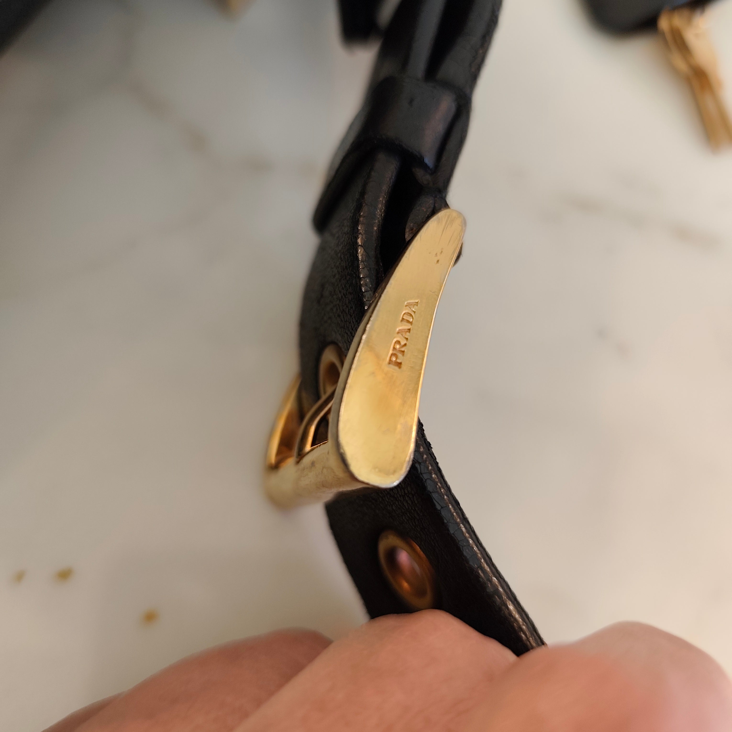 Prada – Bauletto Re-Edition 2024 in Pelle di Vitello Nera