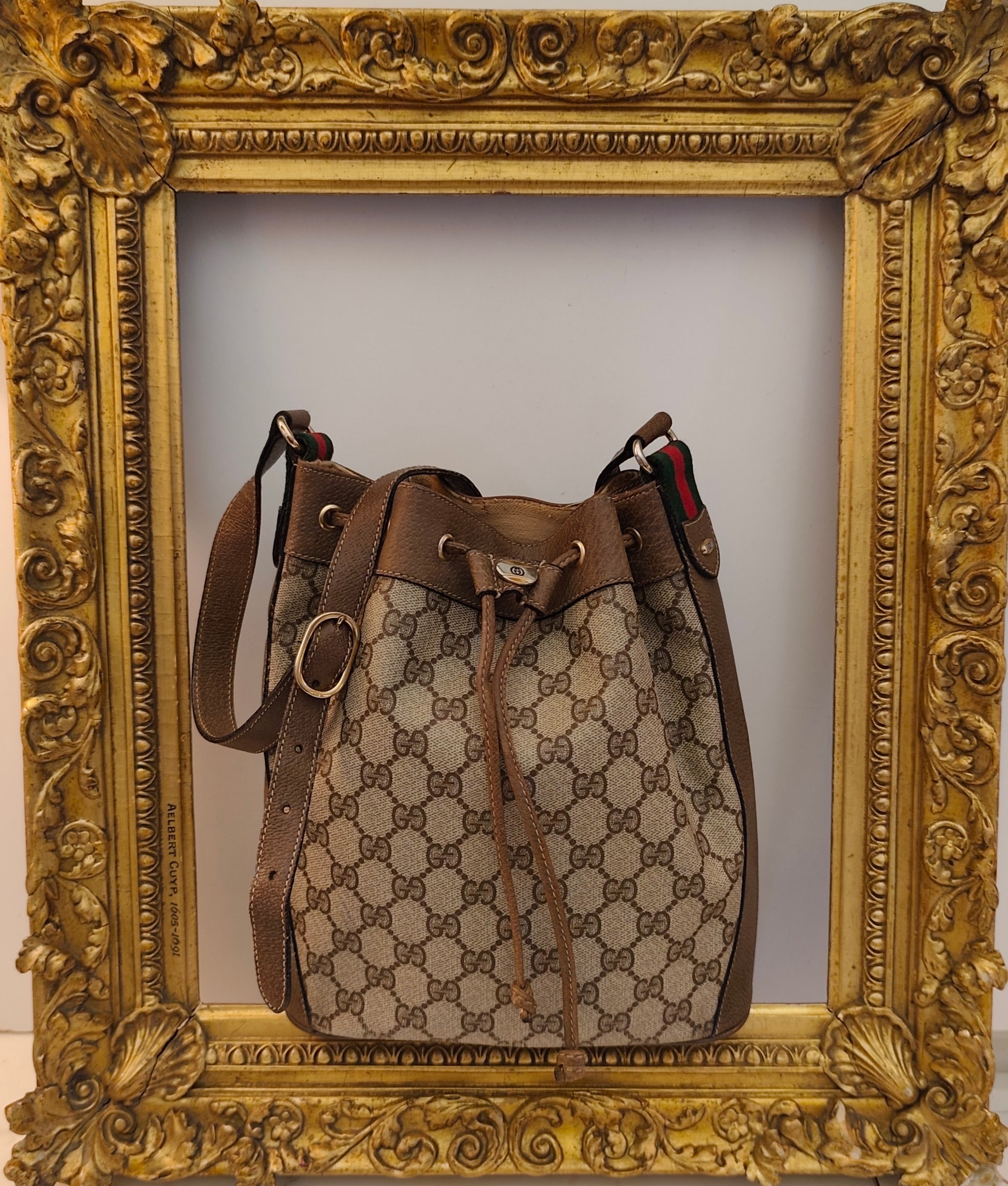 Gucci - Ophidia Borsa Secchiello “GG Supreme” Beige Vintage