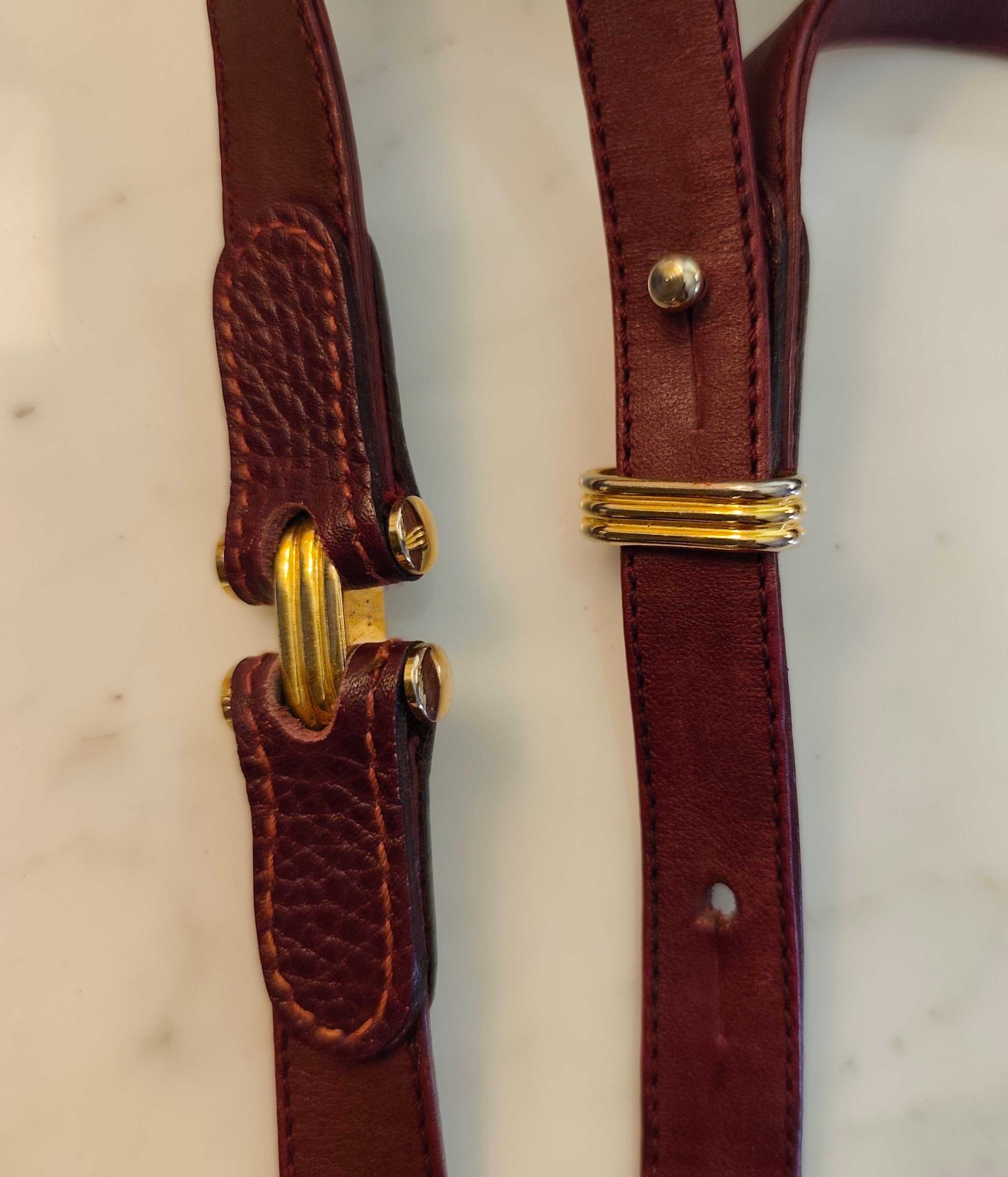 Cartier – Camera Bag a Spalla Vintage Bordeaux
