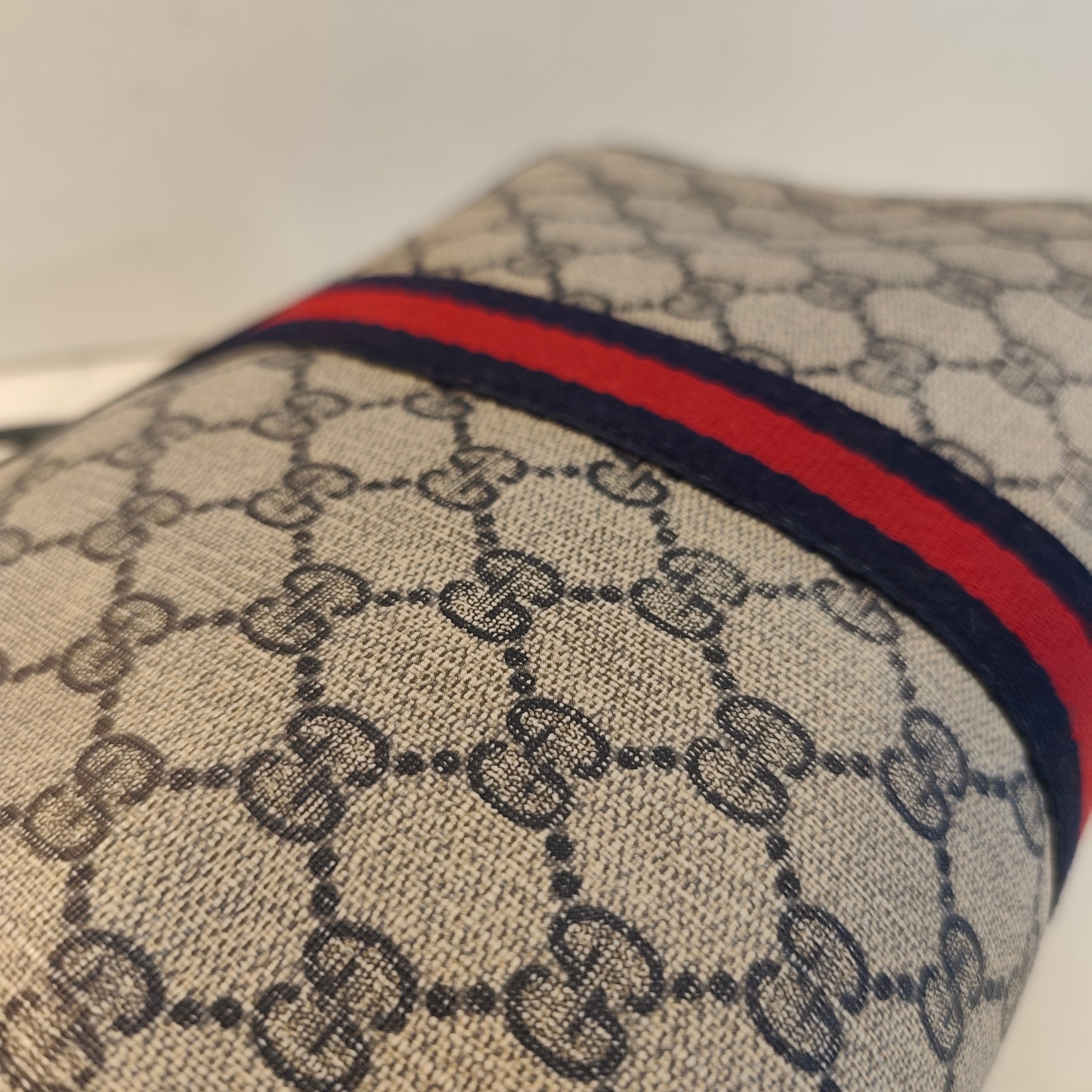 Gucci - Ophidia Camera Bag a Tracolla "GG" Supreme Blu Vintage