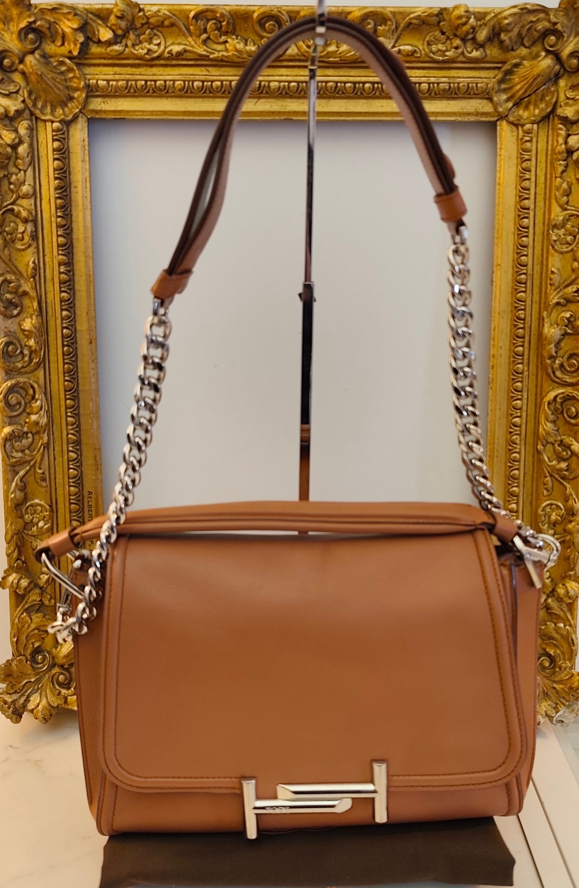 Tod's - Double T - Borsa a Spalla Pelle Cammello