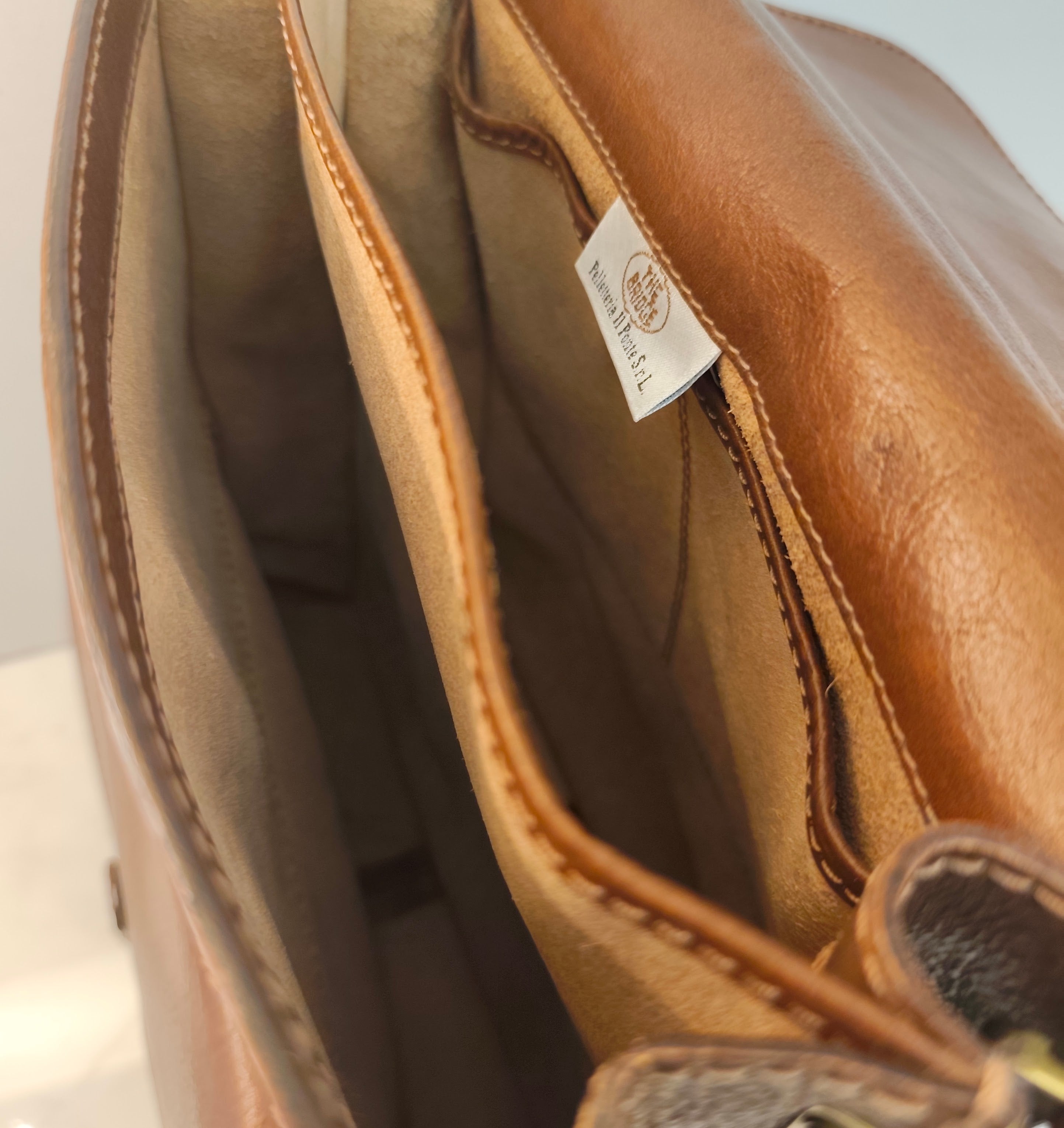 The Bridge – Borsello a Spalla o a Tracolla - Pelle Marrone Linea Story Vintage