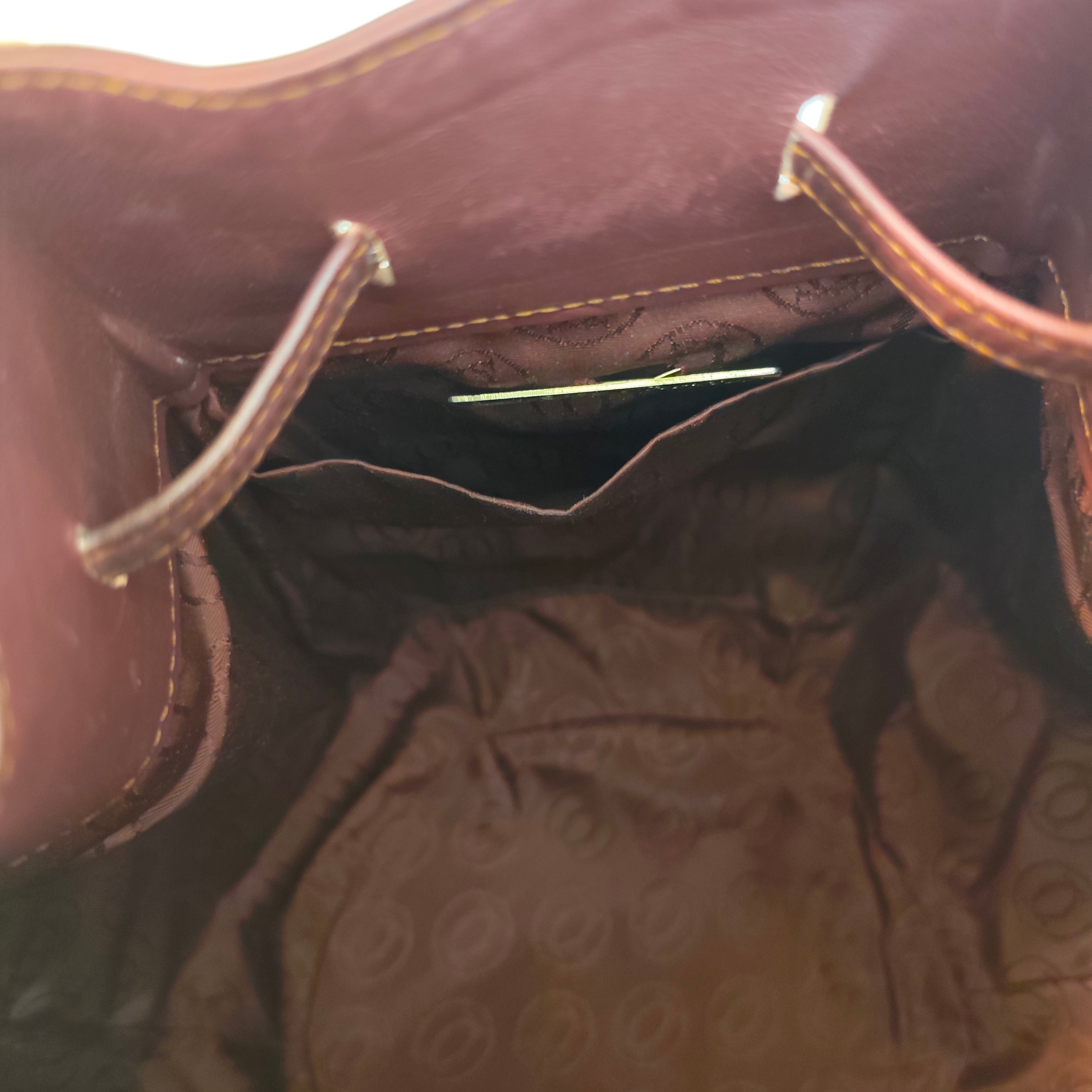 Cartier - Secchiello Bombato in Pelle Bordeaux Vintage