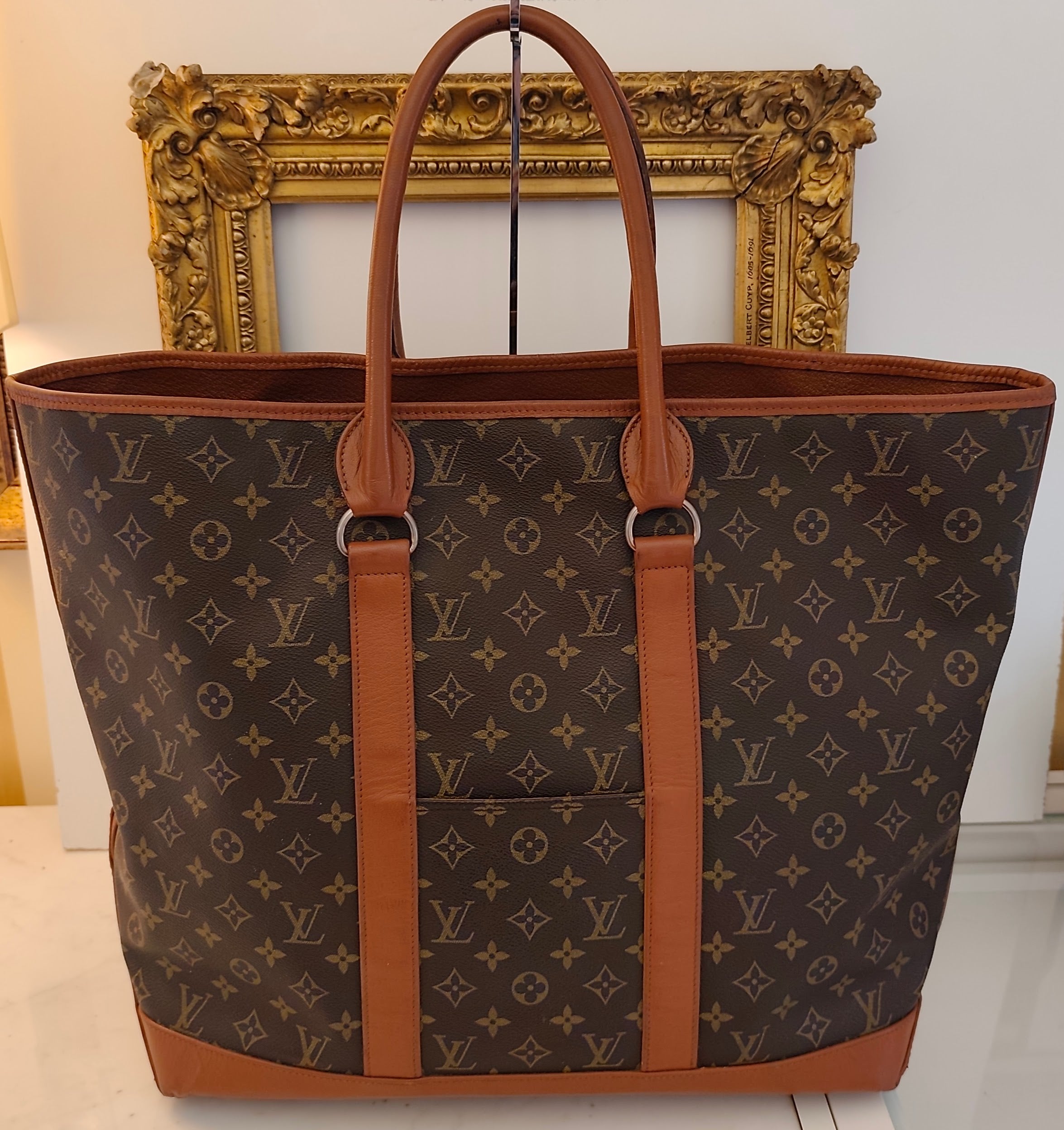 Louis Vuitton - Sac Weekend XL Monogram in Canvas e Pelle Vintage