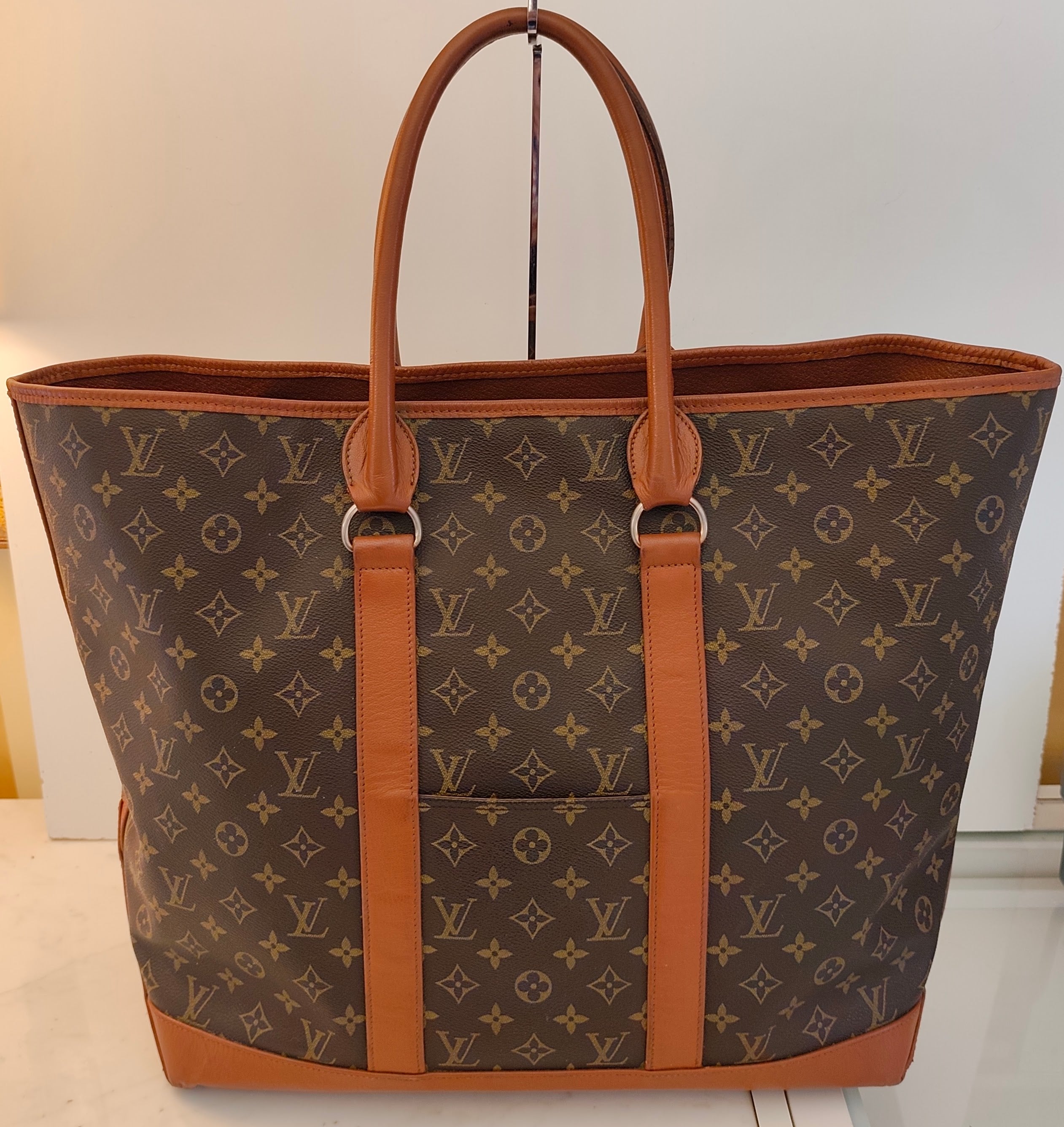 Louis Vuitton - Sac Weekend XL Monogram in Canvas e Pelle Vintage