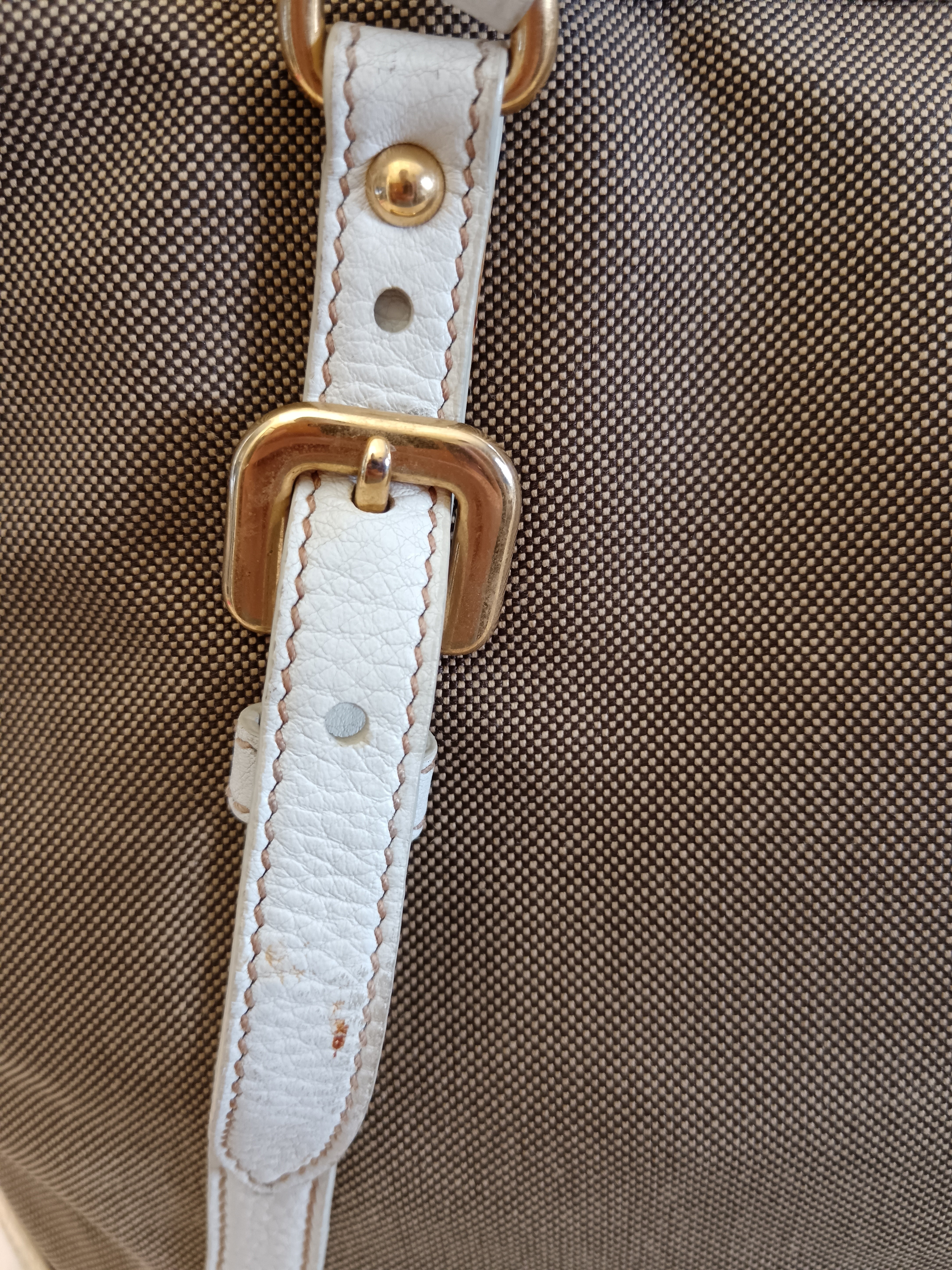 Prada - Tote/Mini Shopper Logo Jacquard Beige/Avorio con Tracolla