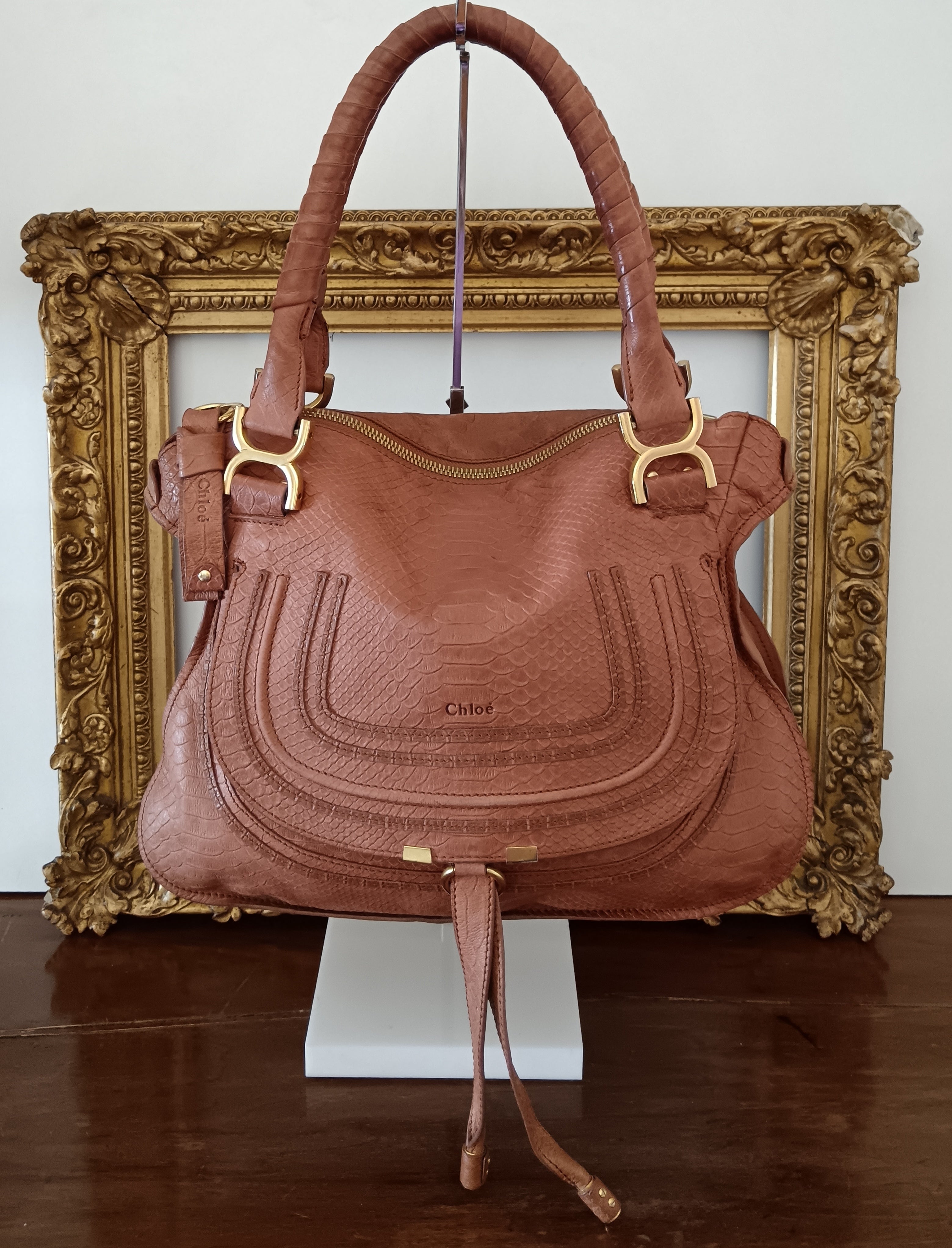 CHLOE' - Borsa Marcie Pitone Rosa