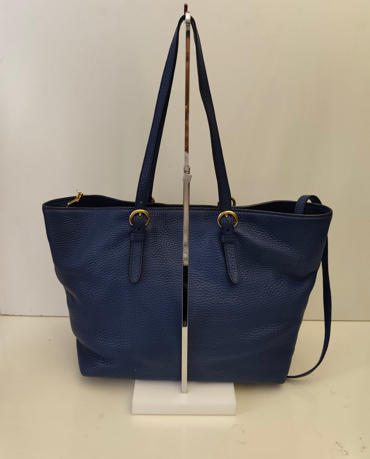 Miu Miu - Borsa A Spalla In Pelle Granata Blu Reale Con Tracolla
