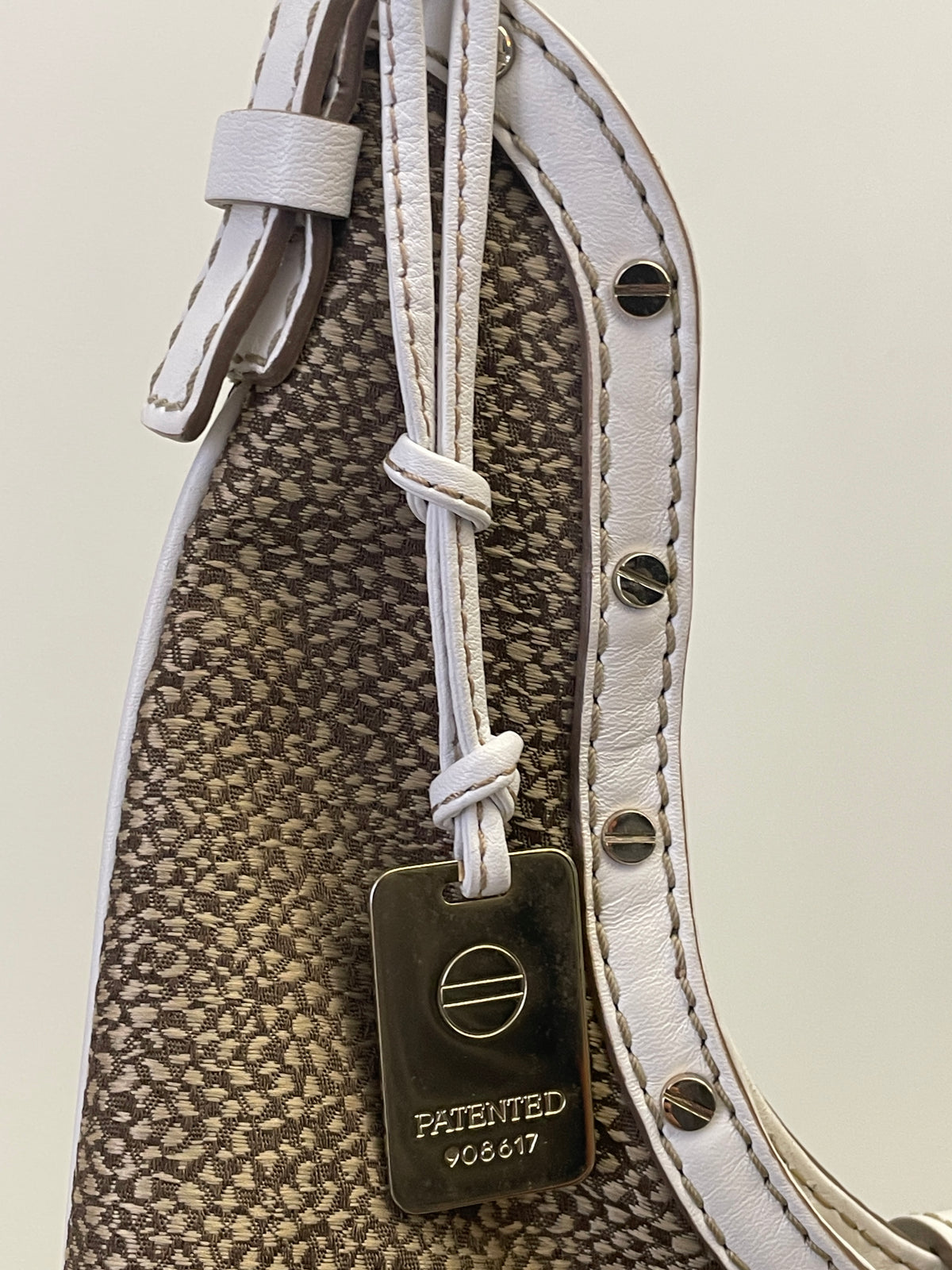 Borbonese - Hobo Bislunga tapiro e pelle avorio