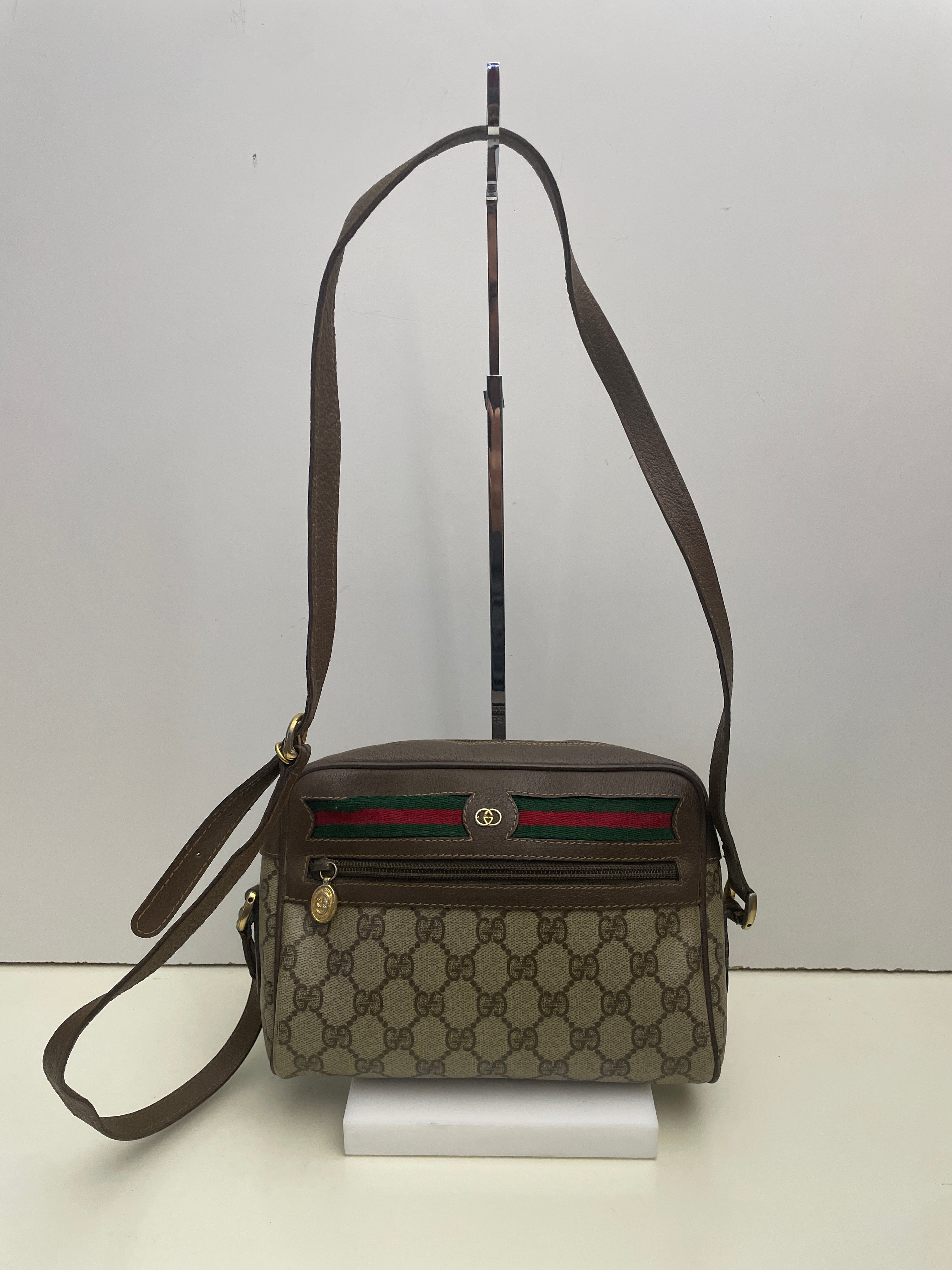 Gucci - Ophidia Camera Bag Piccola Postina a Tracolla “GG” Supreme Beige Anni '90