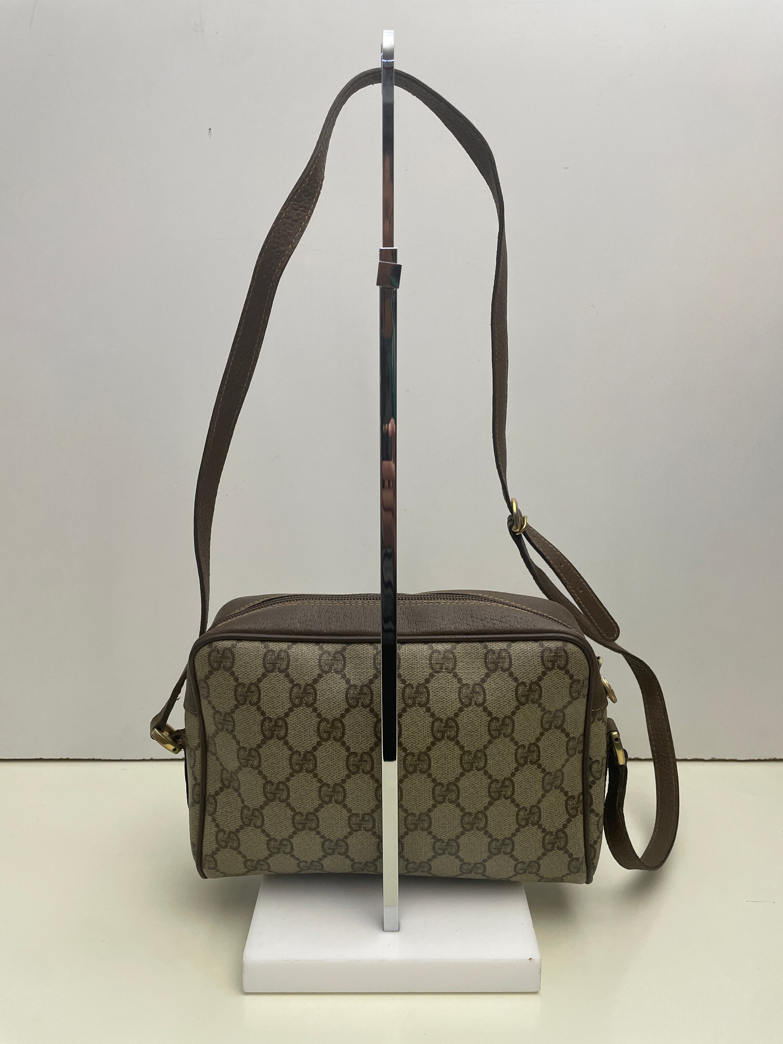 Gucci - Ophidia Camera Bag Piccola Postina a Tracolla “GG” Supreme Beige Anni '90