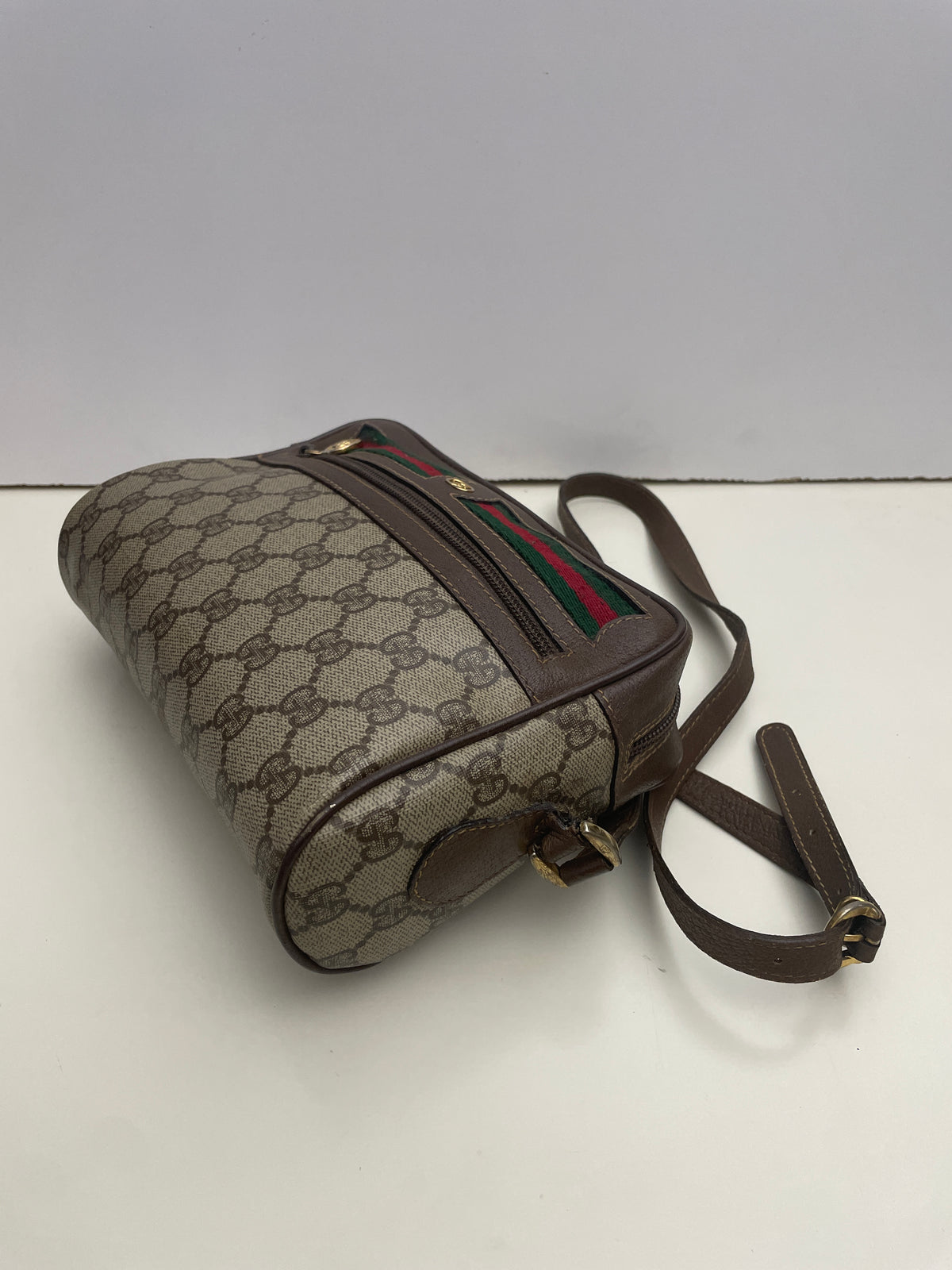 Gucci - Ophidia Camera Bag Piccola Postina a Tracolla “GG” Supreme Beige Anni '90